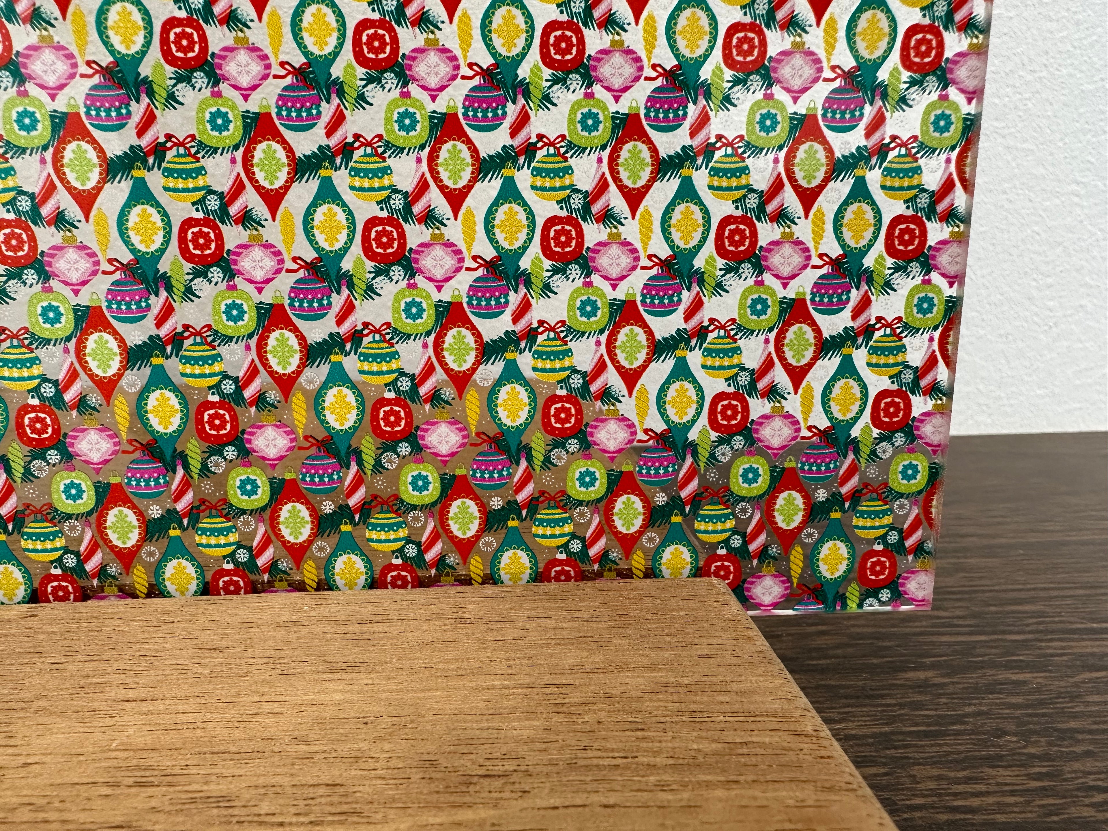 PatternPly® Scattered Vintage Ornaments sheet showing the pattern
