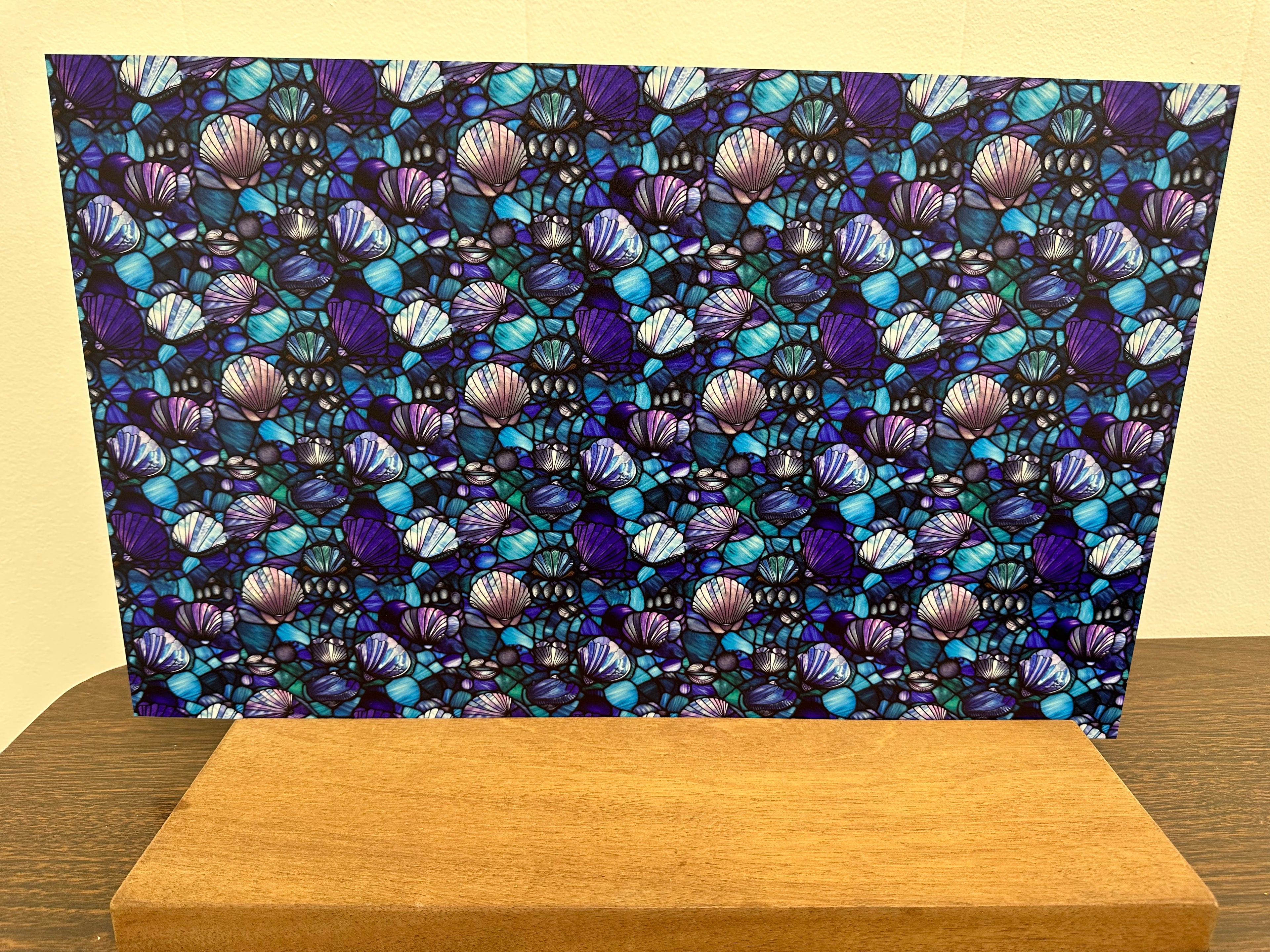 PatternPly® Full Coverage Stained Glass Seashells product photo 3