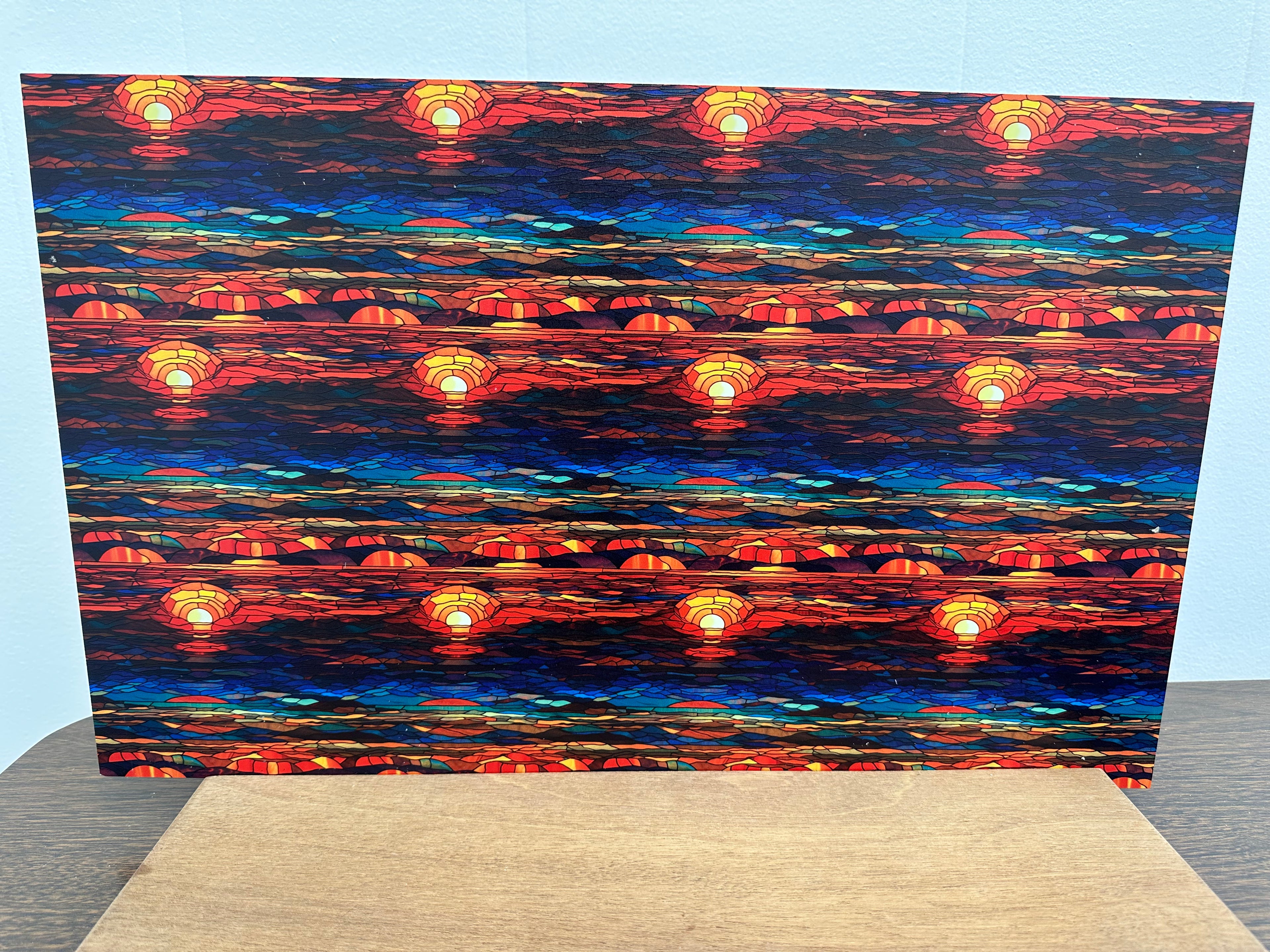 PatternPly® Full Coverage Stained Glass Sunset product photo 3