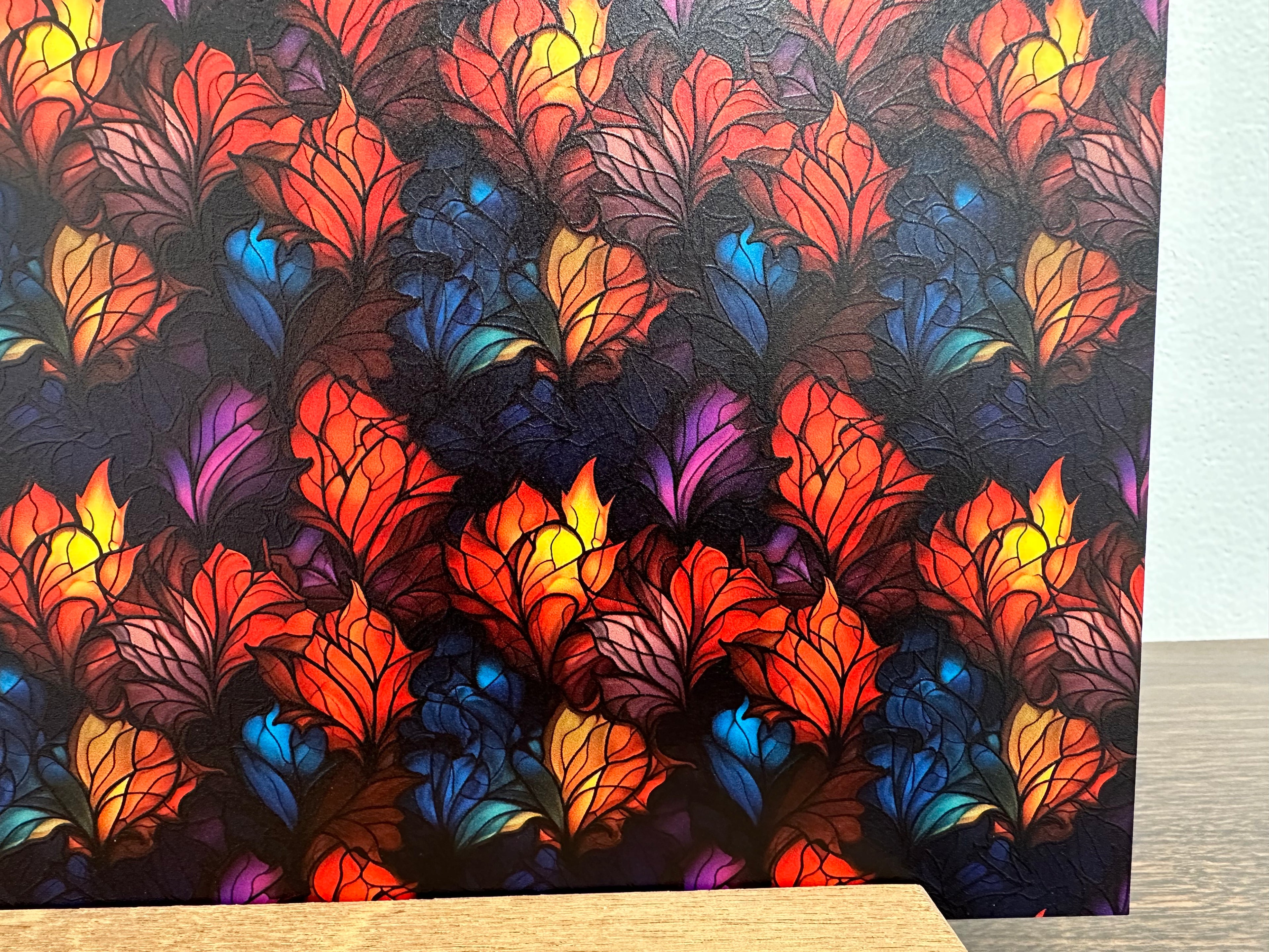 PatternPly® Full Coverage Fall Plumes sheet showing the pattern