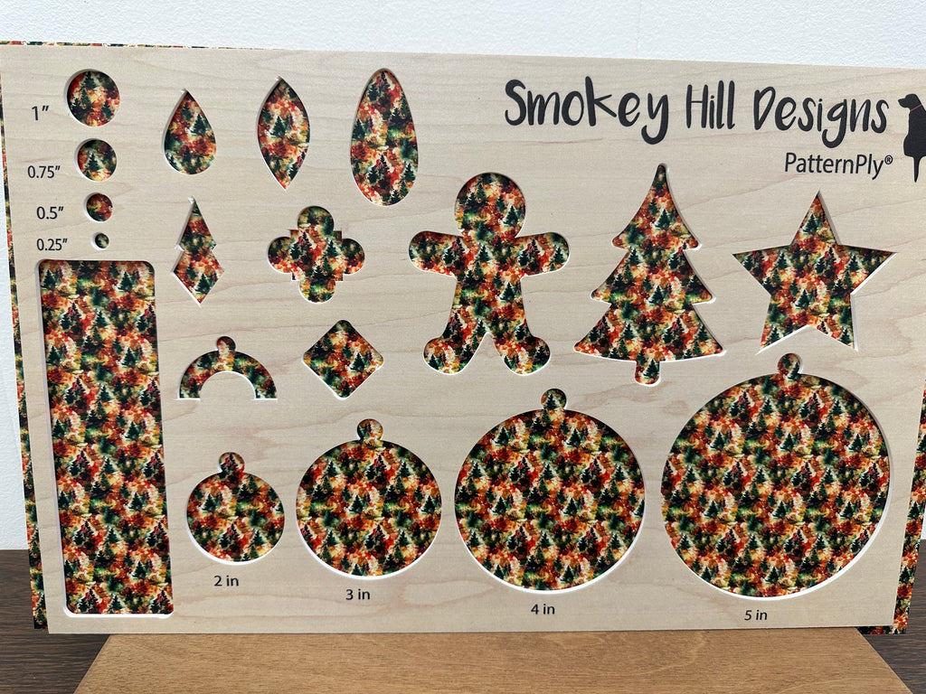 PatternPly® Full Coverage Fall Watercolor Christmas Trees product photo 2