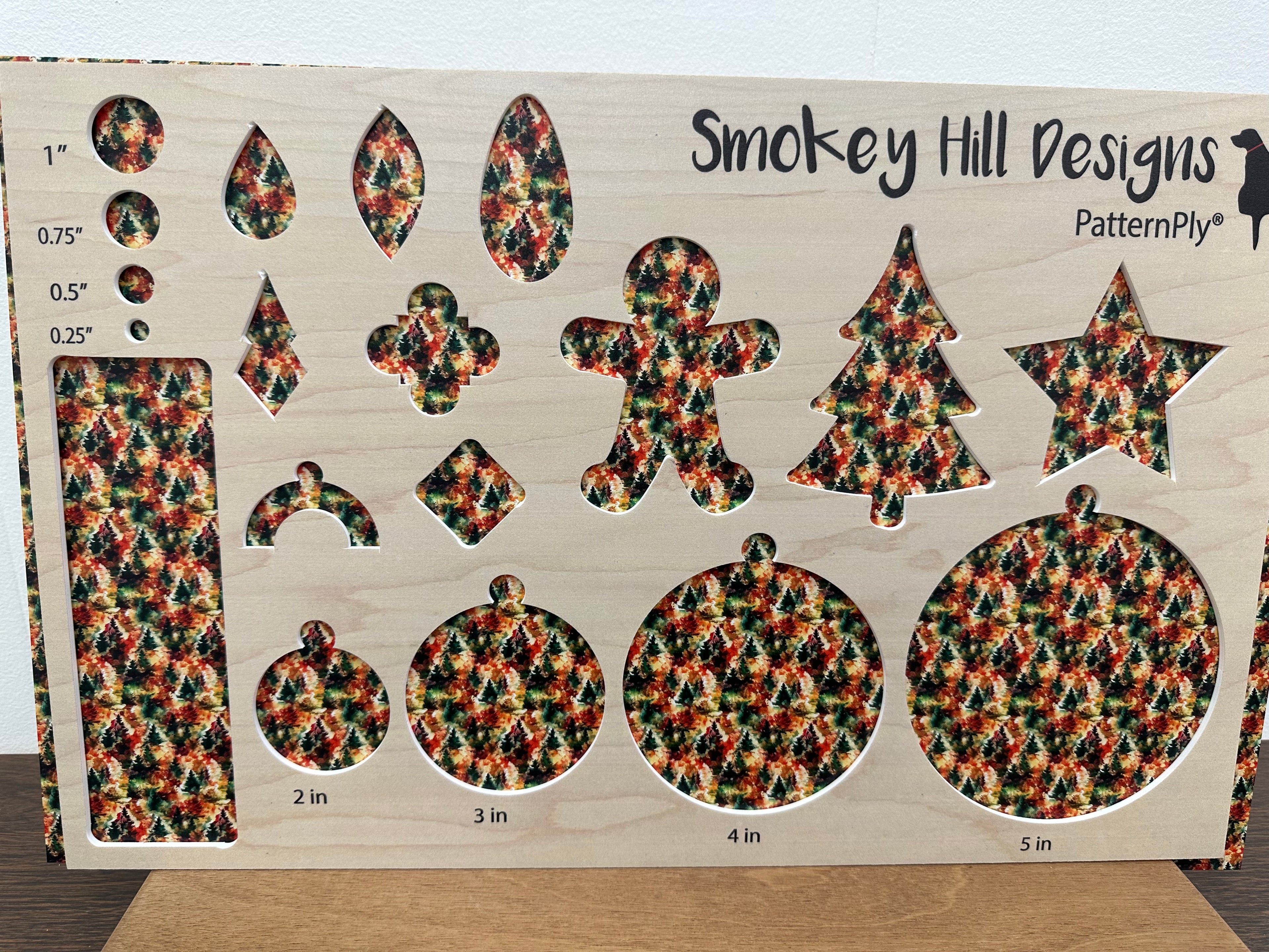 PatternPly® Full Coverage Fall Watercolor Christmas Trees product photo 2