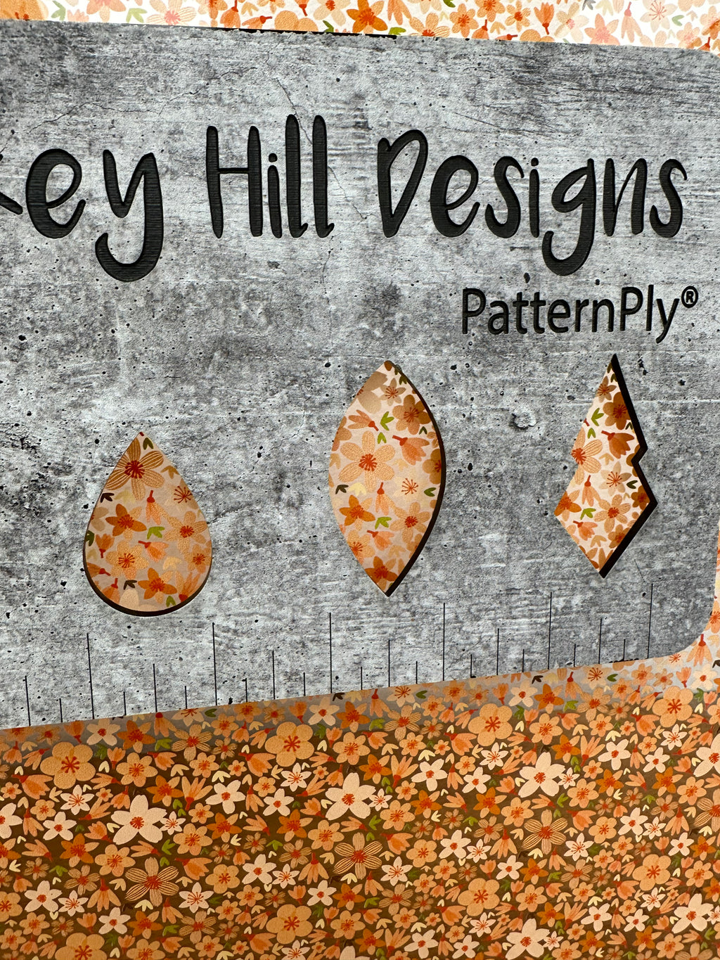 PatternPly® Scattered Micro Orange Floral product photo 2