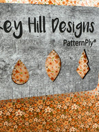 PatternPly® Scattered Micro Orange Floral product photo 2