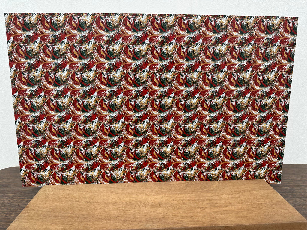 PatternPly® Full Coverage Red, Green, Gold, and White Paint Marbling product photo 3