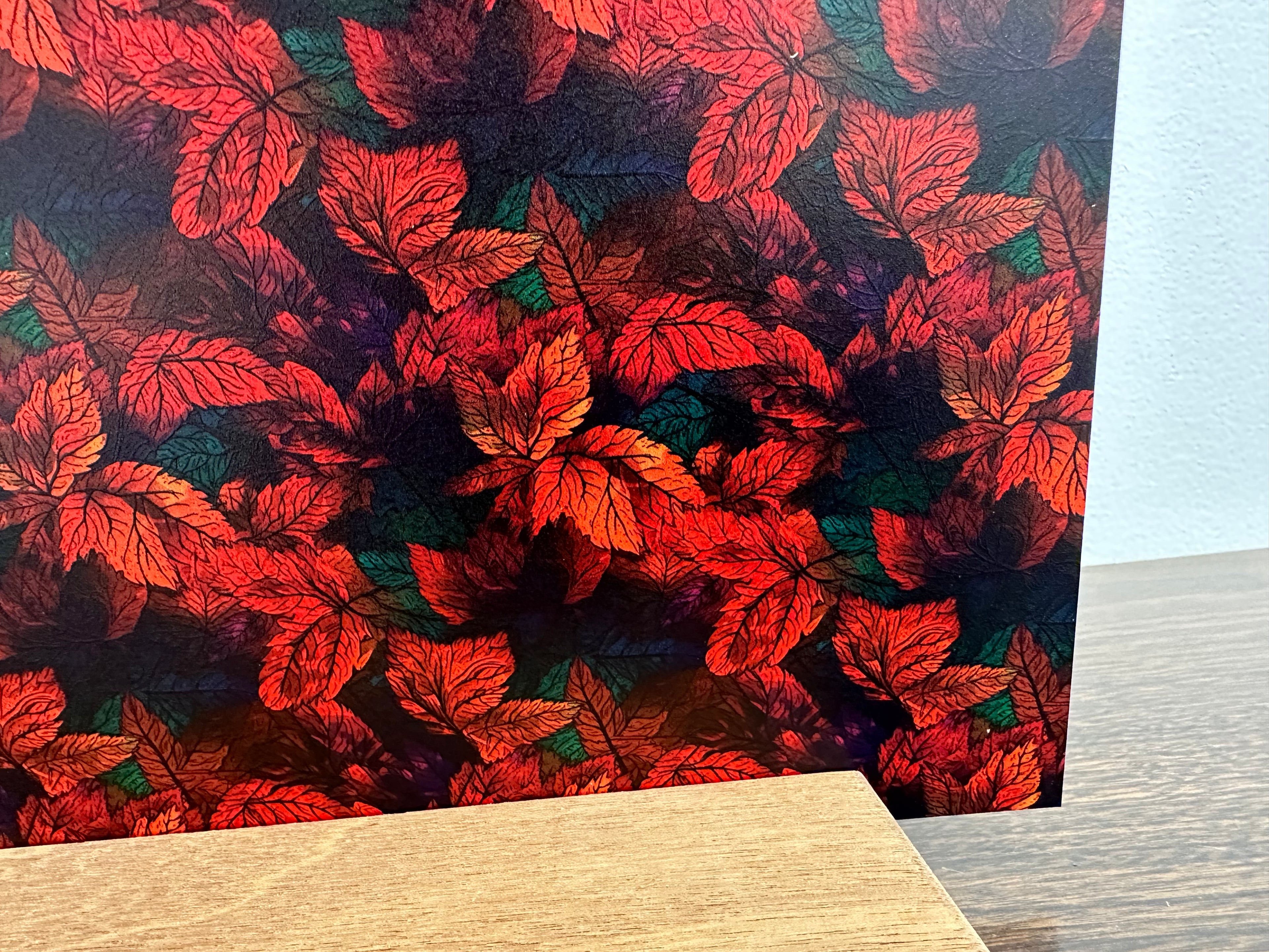 PatternPly® Full Coverage Bold Leaf Pile sheet showing the pattern