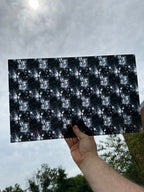 PatternPly® Transparent Grayscale Stained Glass sheet showing the pattern