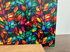 PatternPly® Full Coverage Rainbow Stained Glass Leaves sheet showing the pattern