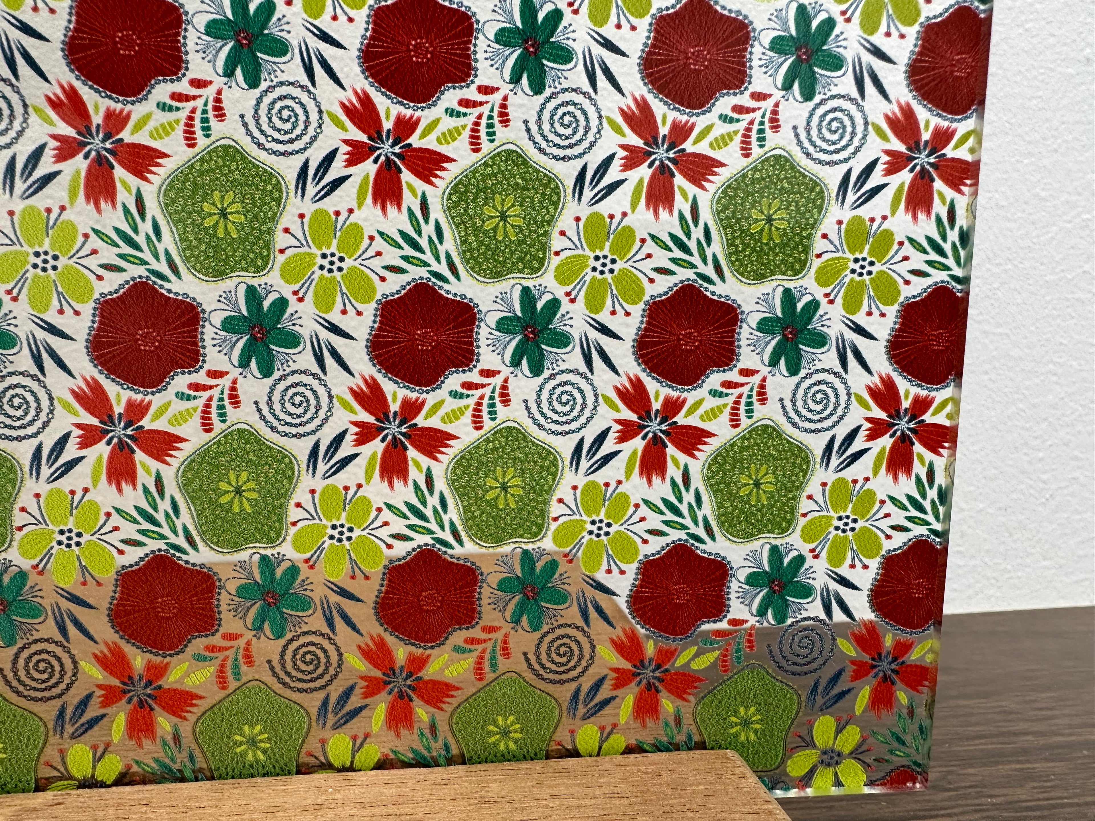 PatternPly® Scattered Freeform Christmas Floral sheet showing the pattern