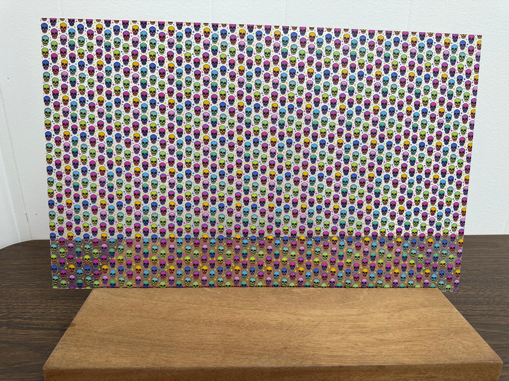 PatternPly® Scattered Rainbow Gradient Skulls product photo 3