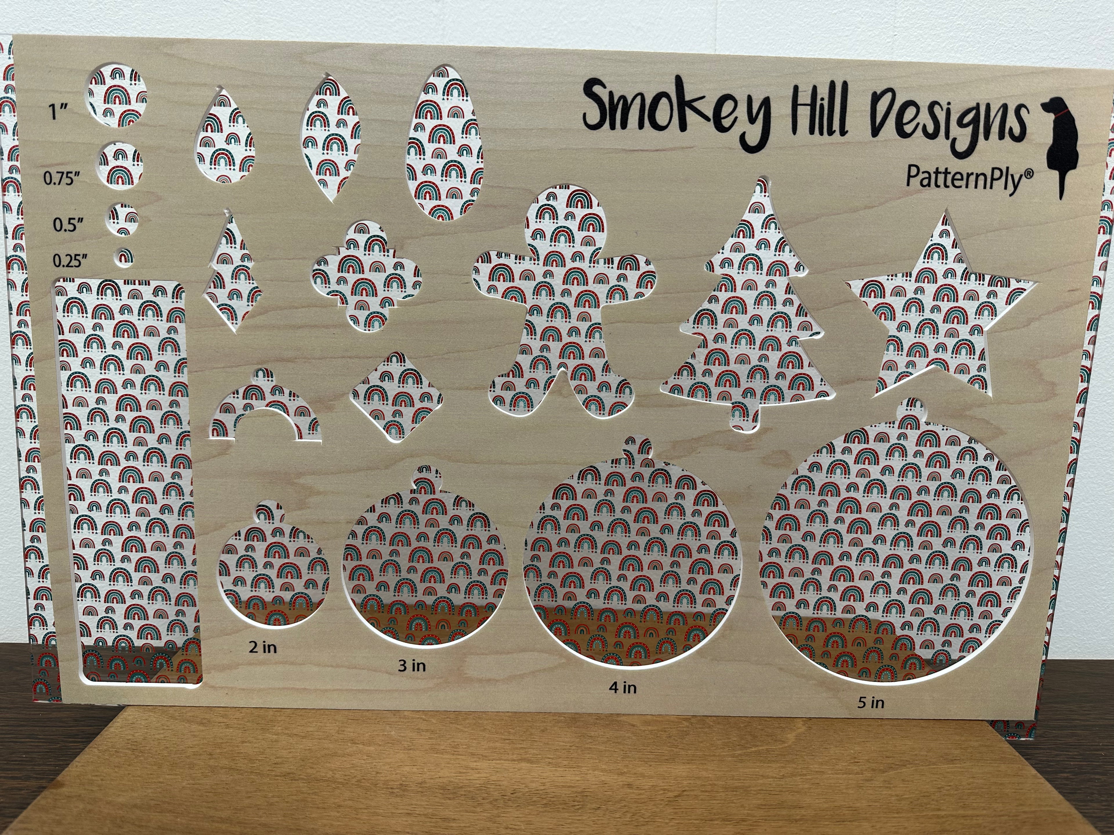 PatternPly® Scattered Micro Christmas Rainbows product photo 2