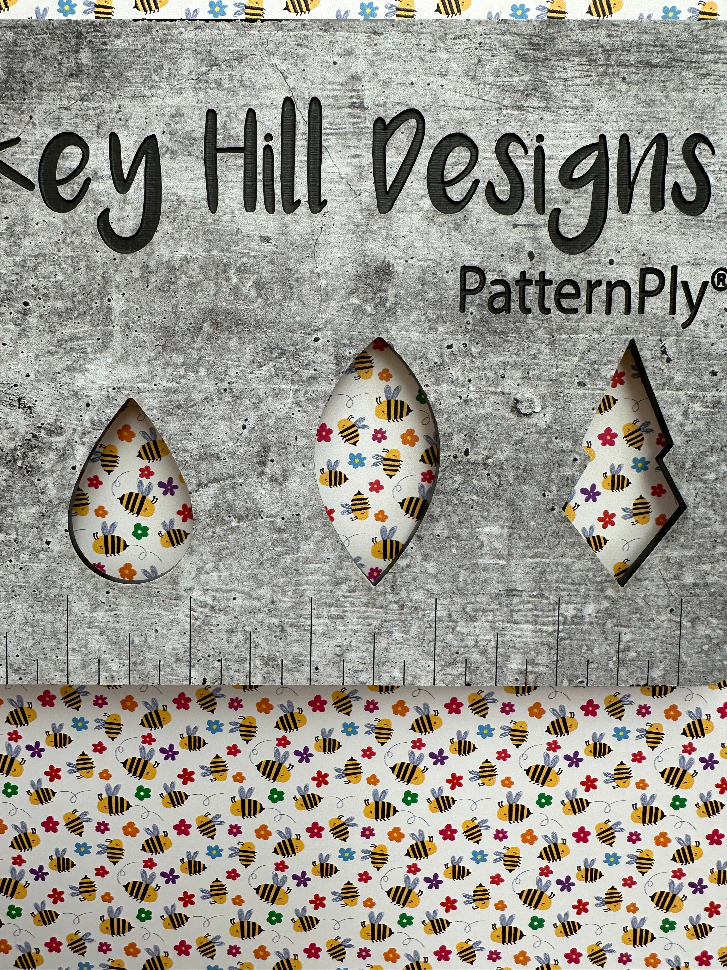 PatternPly® Full Coverage Cartoon Bees and Flowers product photo 2
