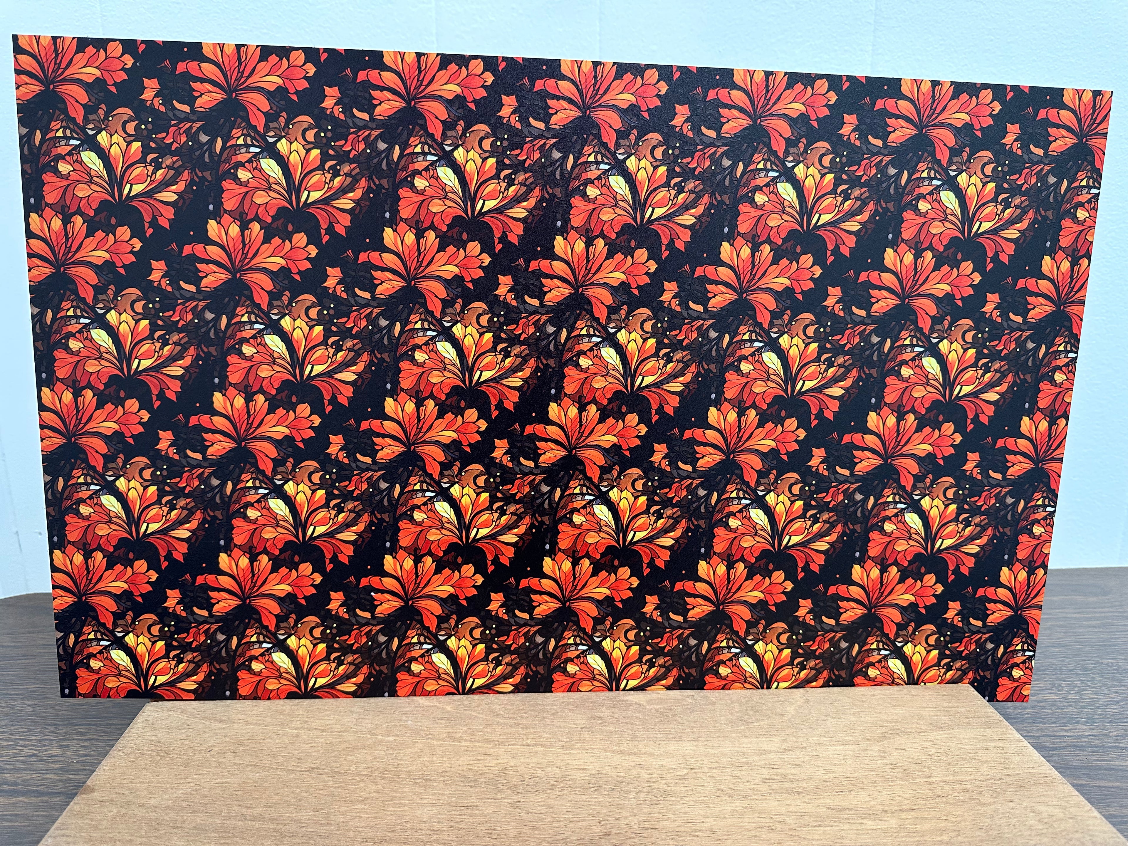 PatternPly® Full Coverage Halloween Stained Glass Floral product photo 3