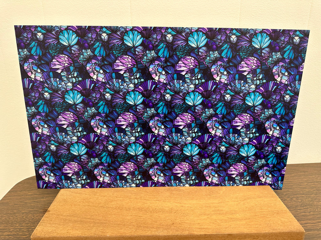 PatternPly® Full Coverage Abstract Mermaid Scales Stained Glass product photo 3