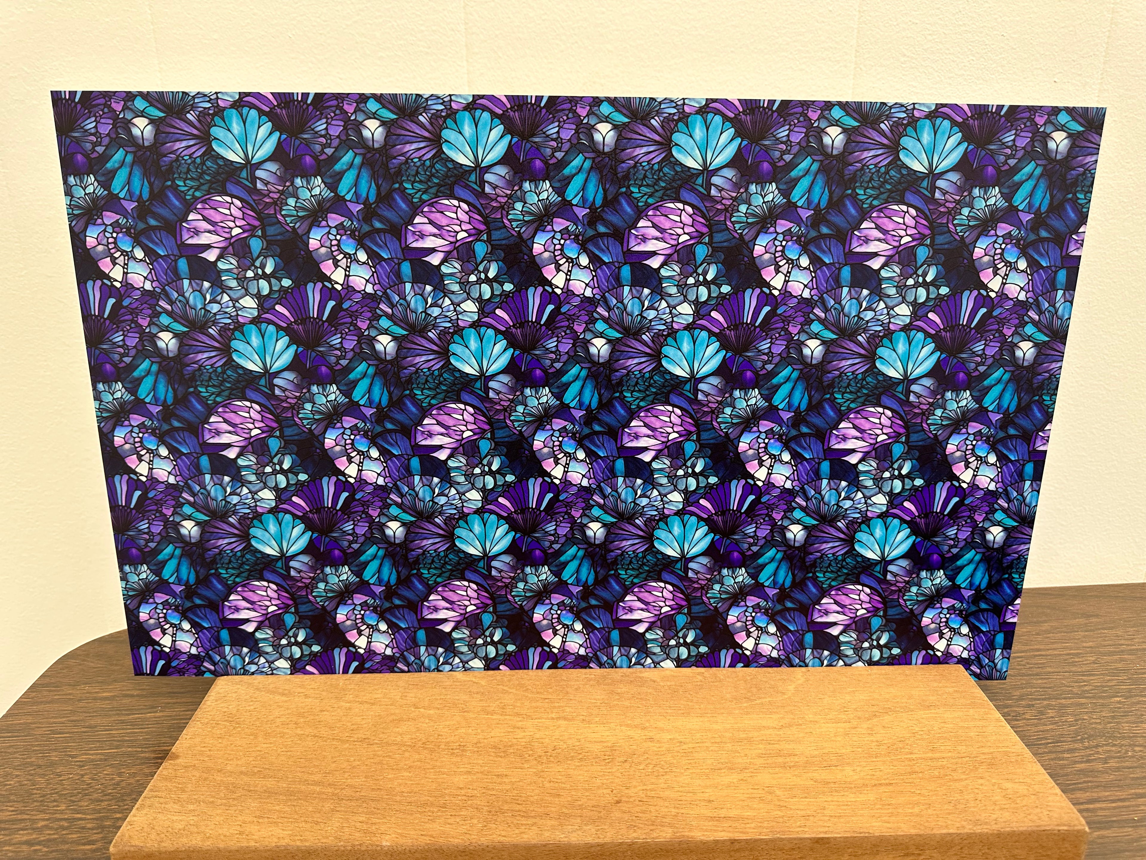 PatternPly® Full Coverage Abstract Mermaid Scales Stained Glass product photo 3