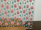 PatternPly® Scattered Pastel Pink and Green Christmas Trees sheet showing the pattern