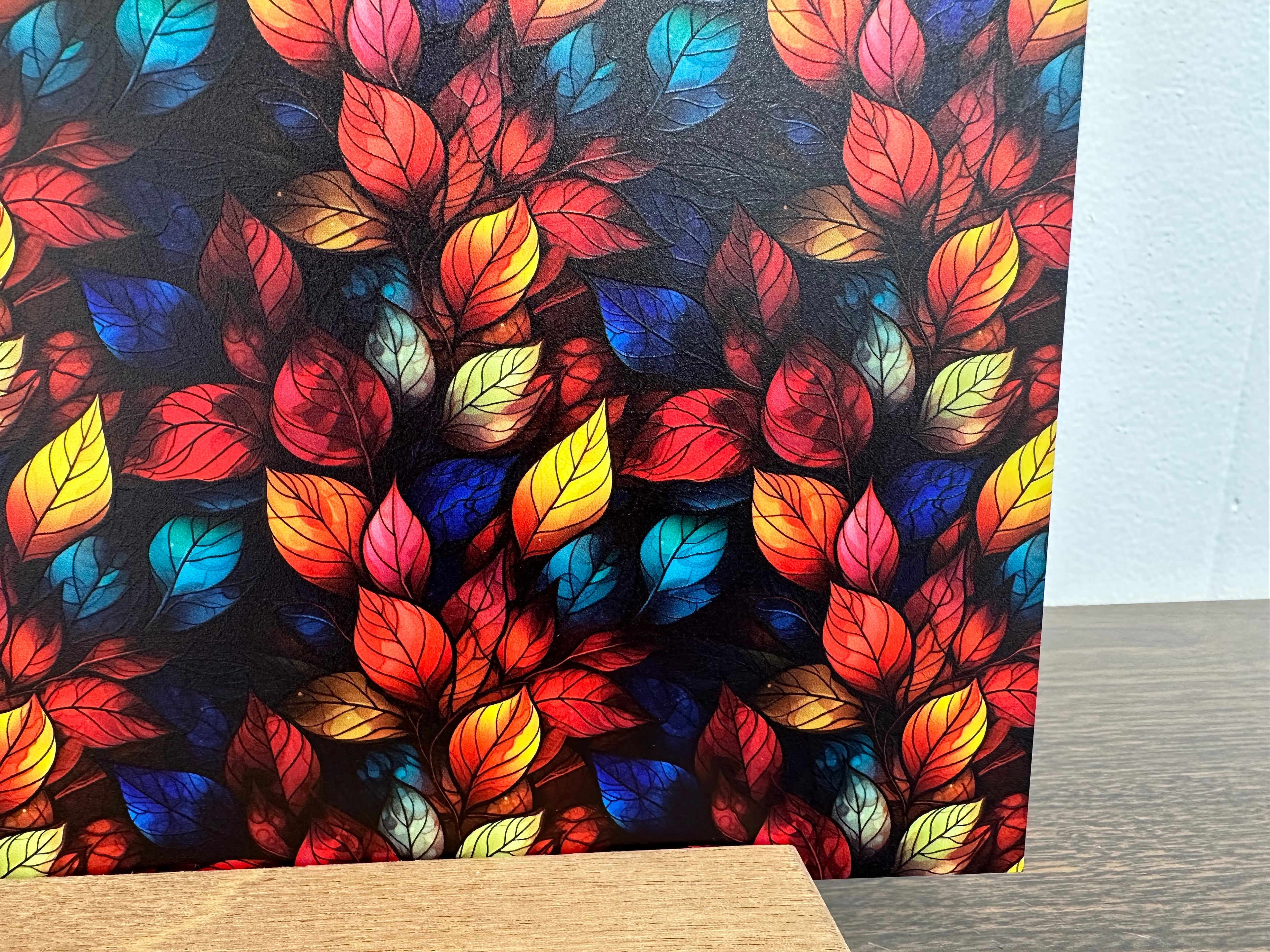 PatternPly® Full Coverage Dark Leaves sheet showing the pattern