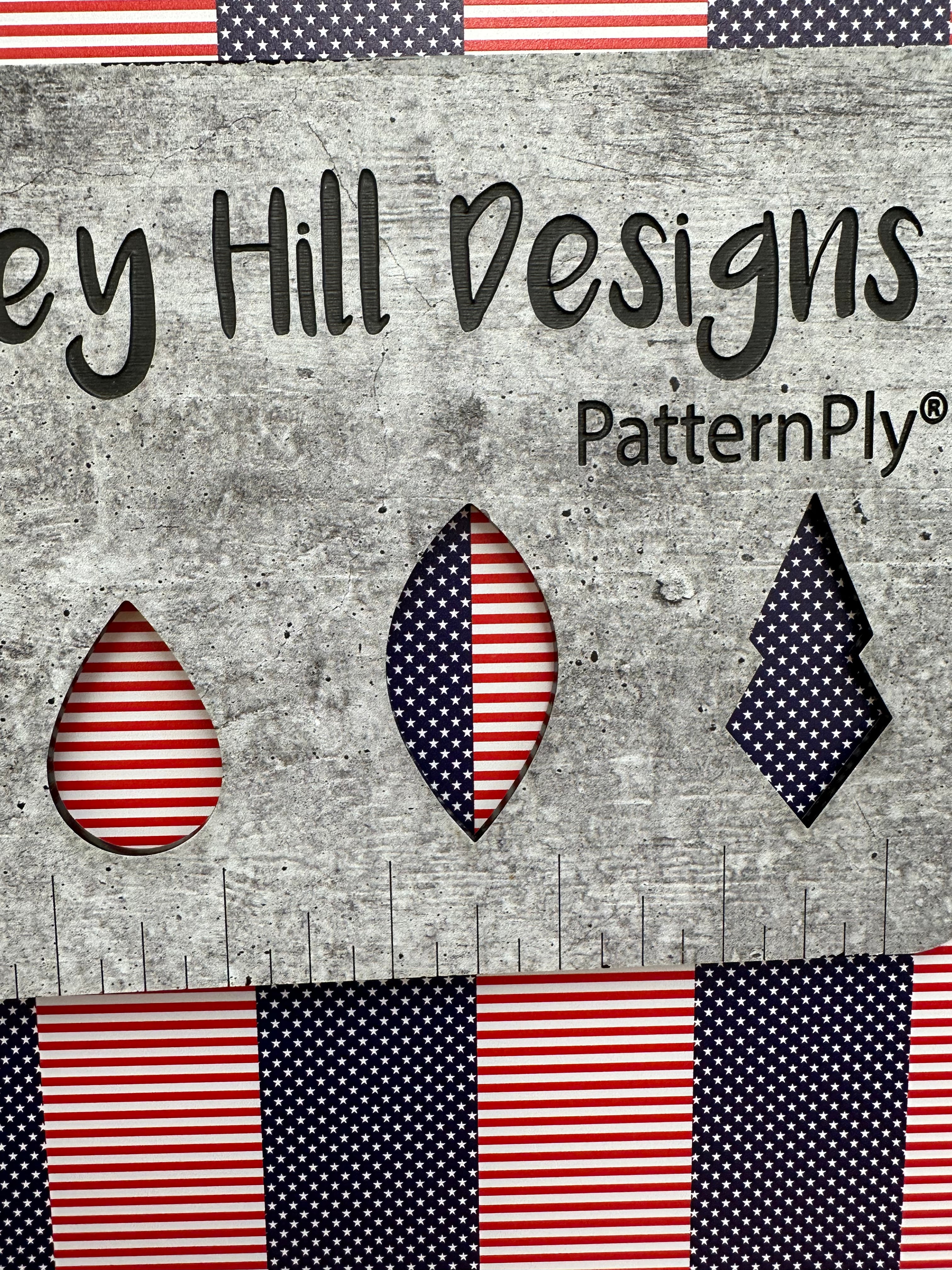 PatternPly® Full Coverage Micro US Flag Repeating with White Background product photo 2