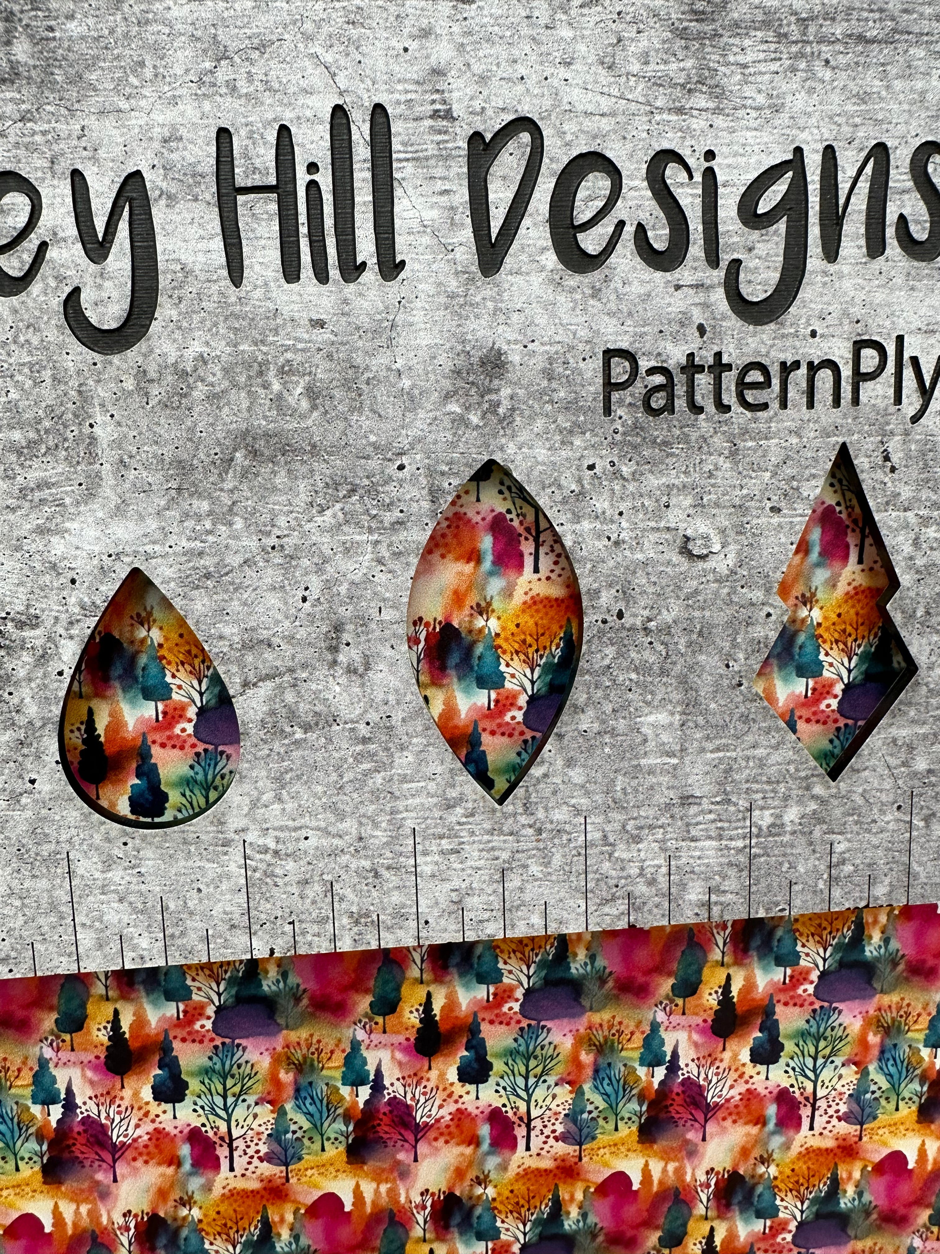 PatternPly® Full Coverage Jewel Tone Watercolor Trees product photo 2