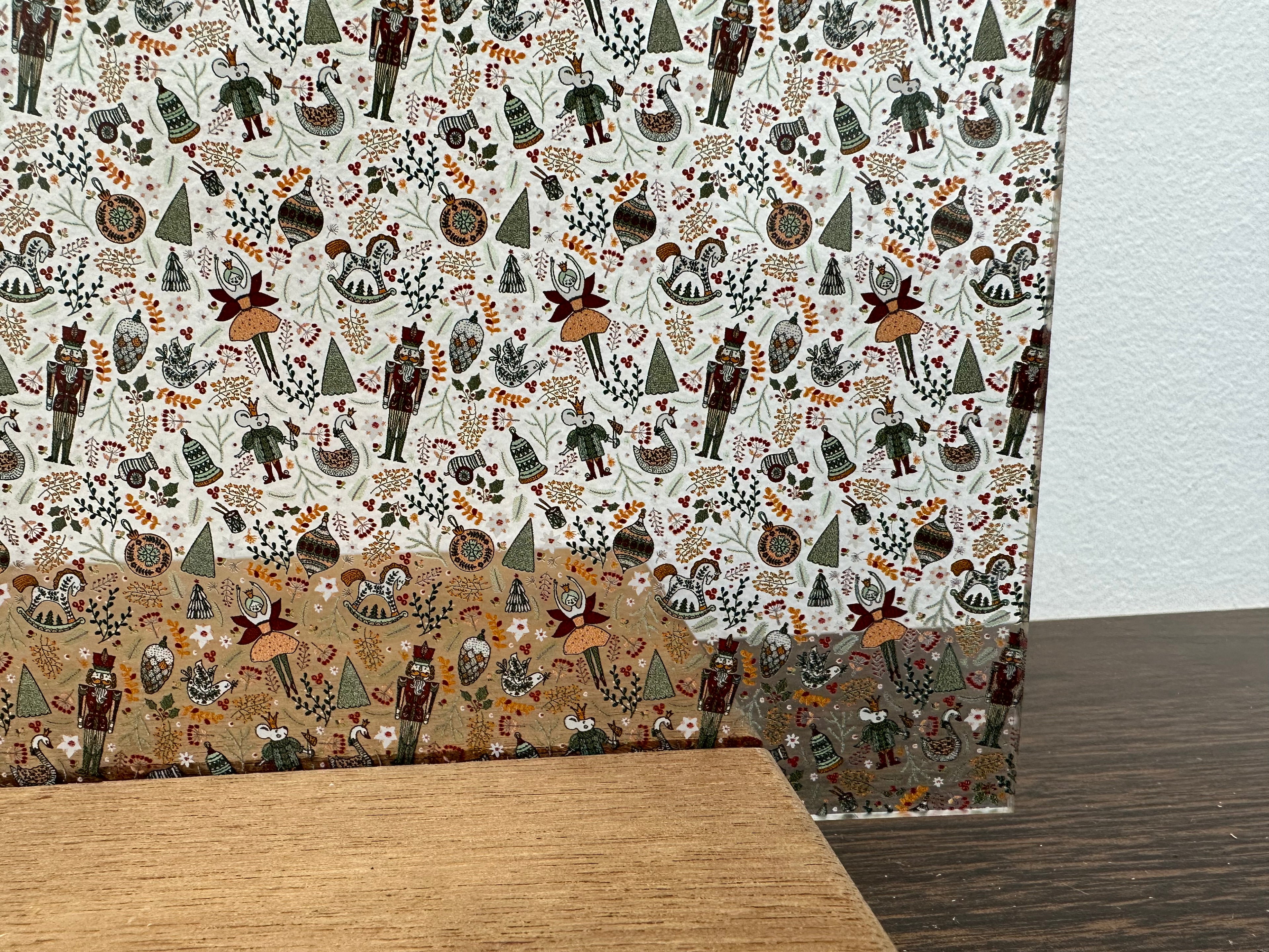 PatternPly® Scattered Neutral Nutcracker Ballet sheet showing the pattern