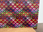 PatternPly® Full Coverage Scalloped Stained Glass sheet showing the pattern