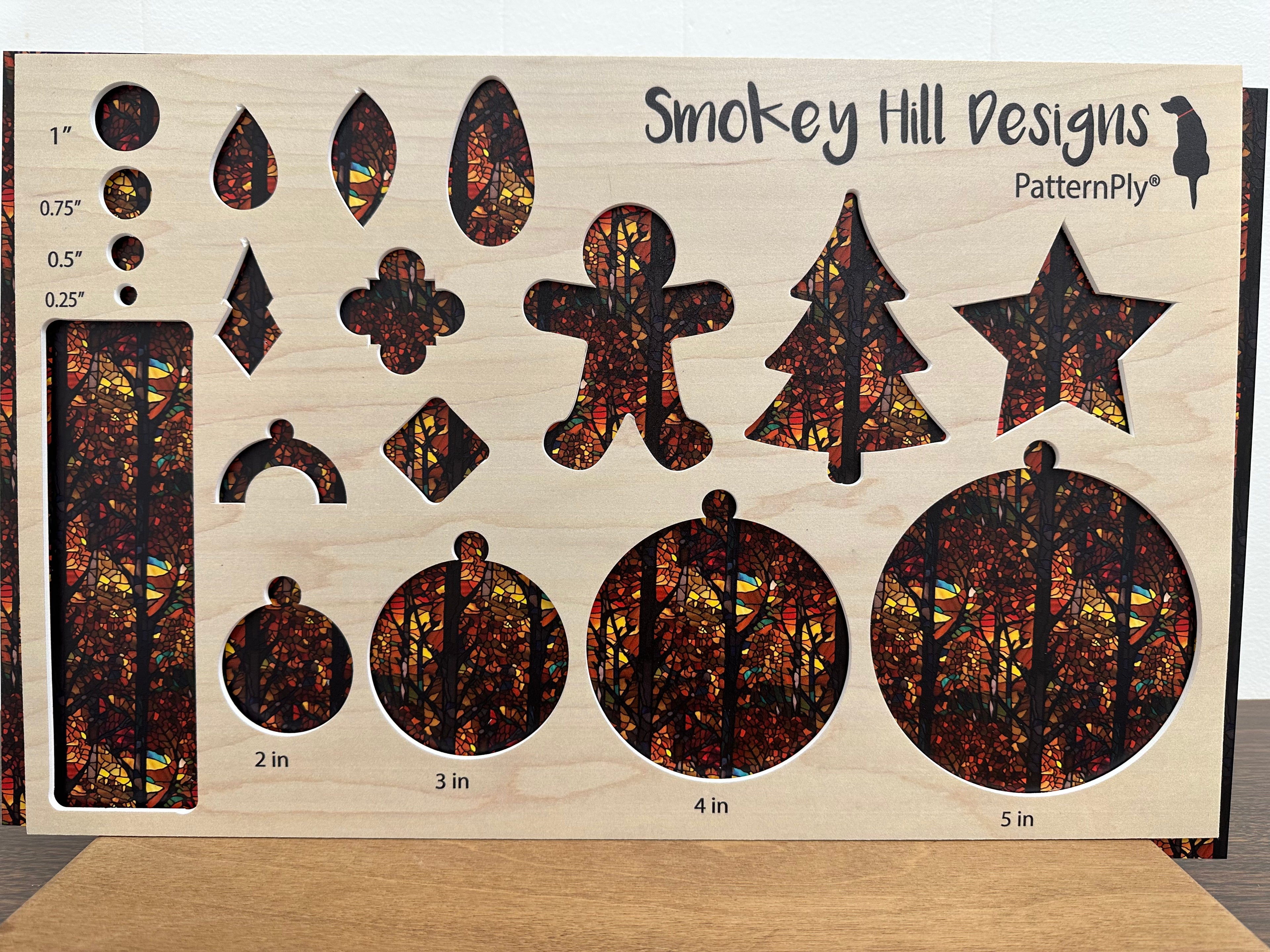 PatternPly® Full Coverage Stained Glass Fall Forest product photo 2