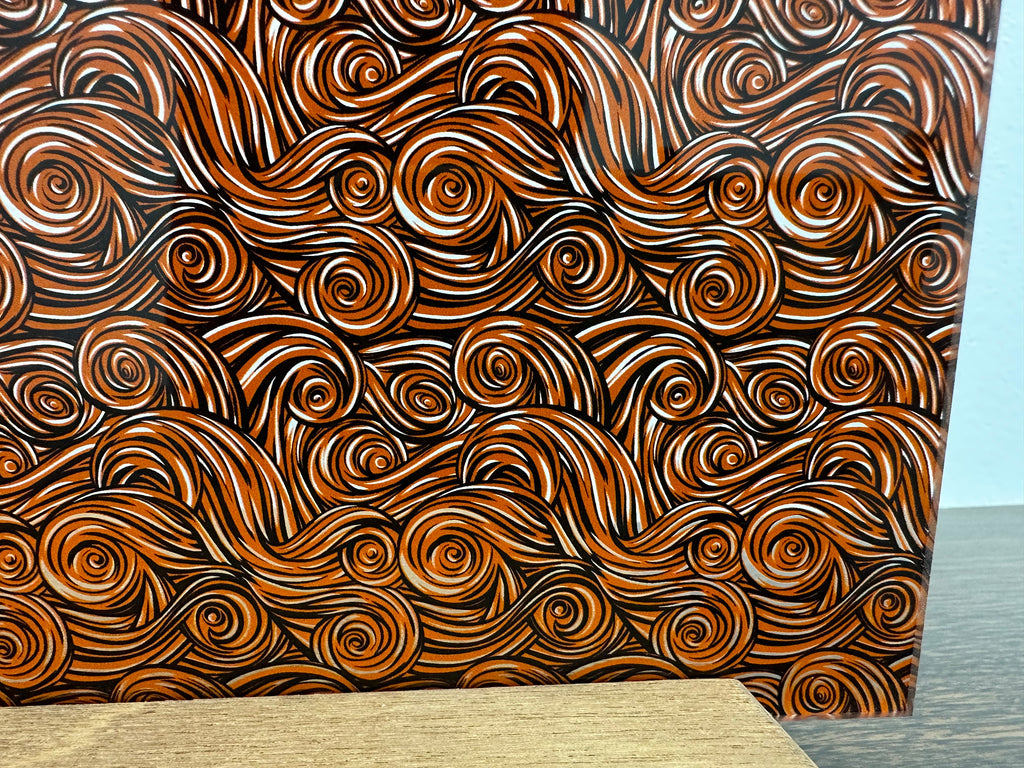 PatternPly® Scattered Micro Halloween Swirls sheet showing the pattern