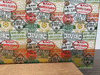 PatternPly® Scattered Santa Mail sheet showing the pattern