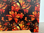 PatternPly® Full Coverage Halloween Stained Glass Floral sheet showing the pattern