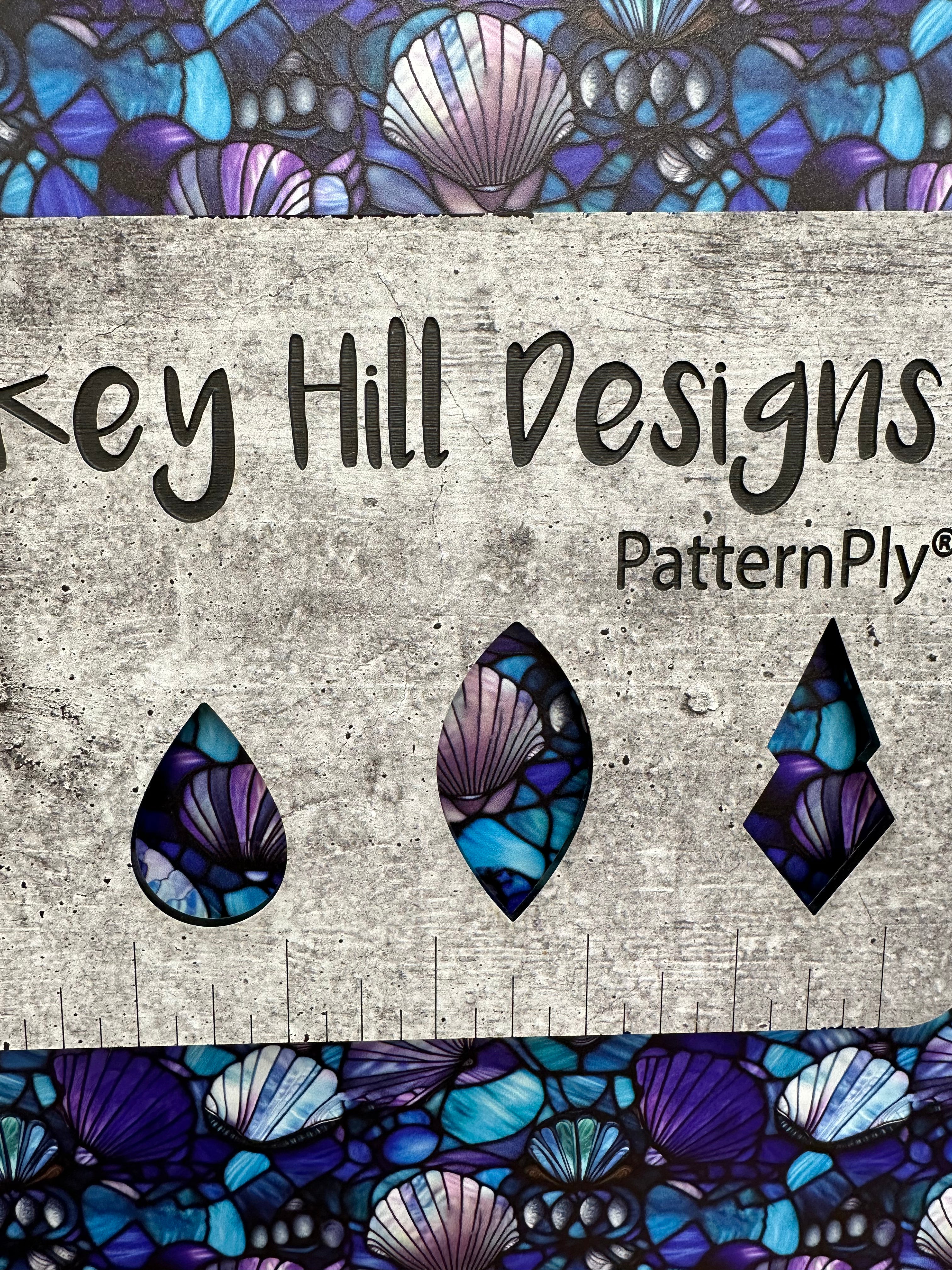 PatternPly® Full Coverage Stained Glass Seashells product photo 2