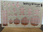 PatternPly® Scattered Red, White, and Green Ornaments product photo 2