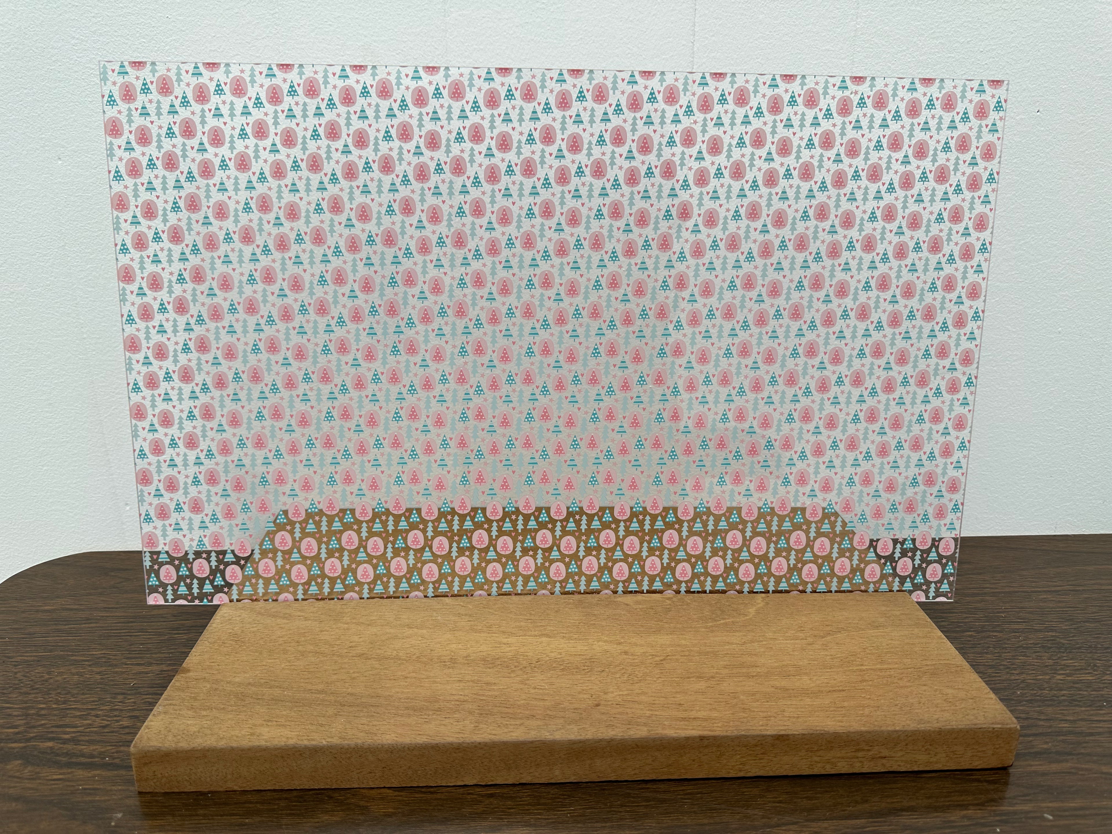 PatternPly® Scattered Pastel Pink and Green Christmas Trees product photo 3