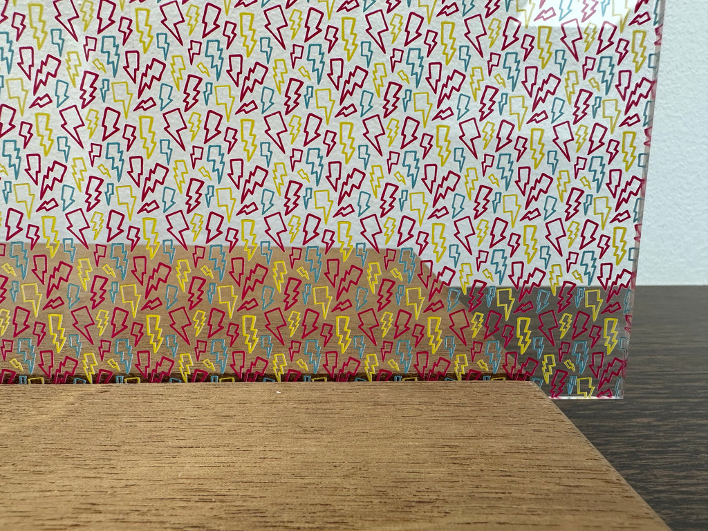 PatternPly® Scattered Lightning Bolt Outlines sheet showing the pattern