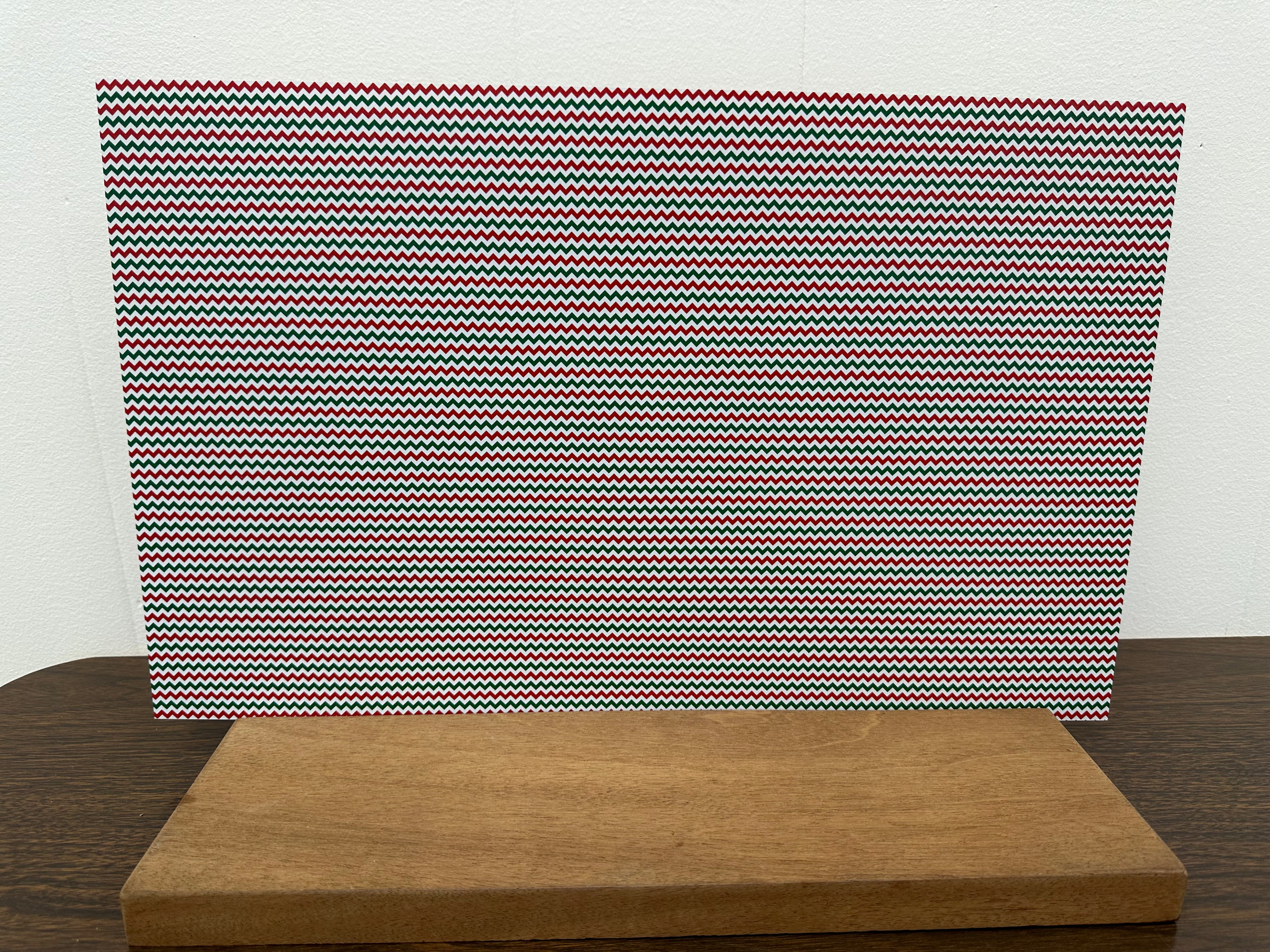 PatternPly® Full Coverage Micro Red and Green Chevron product photo 3
