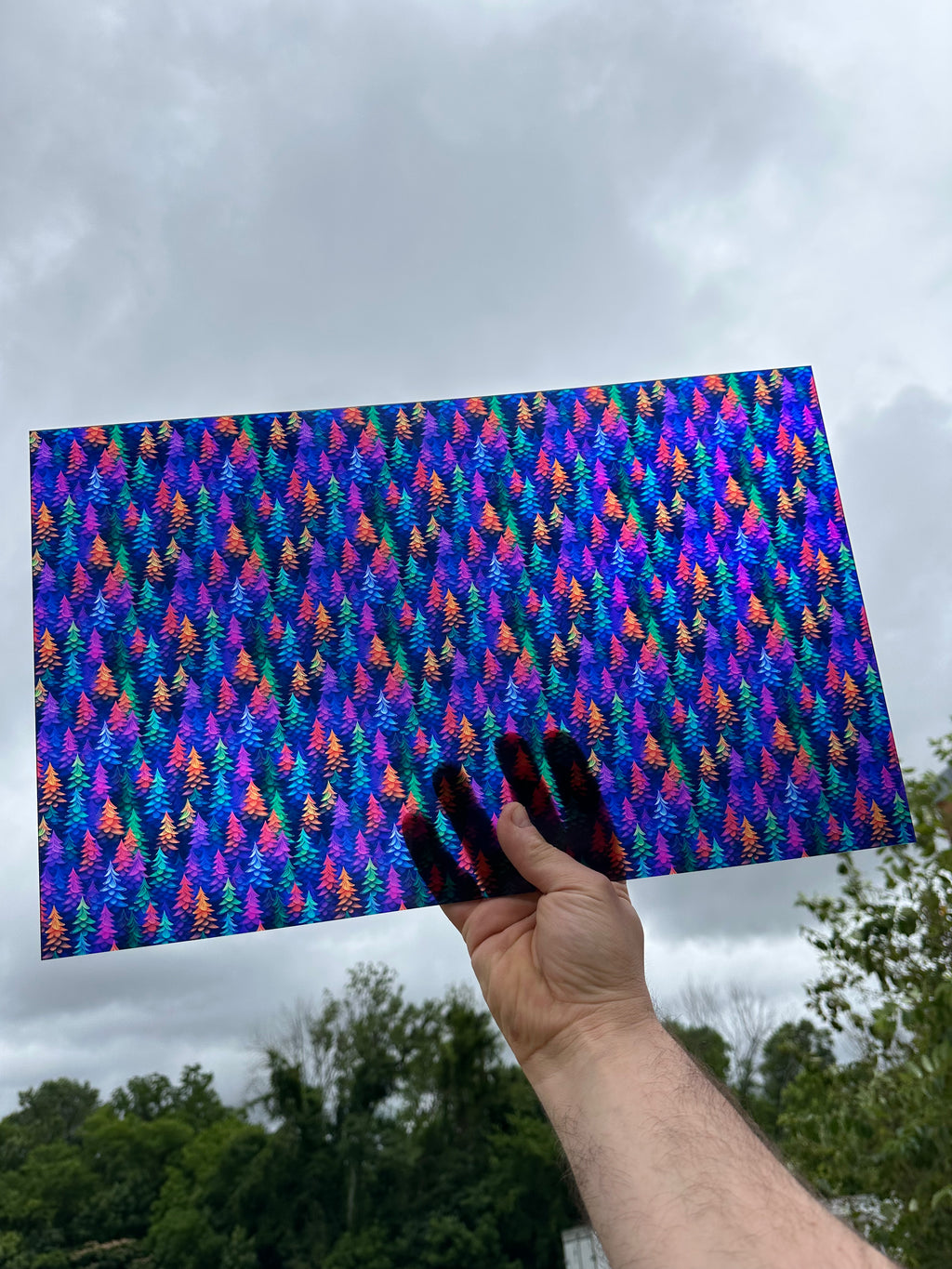 PatternPly® Transparent Succulent Forest sheet showing the pattern