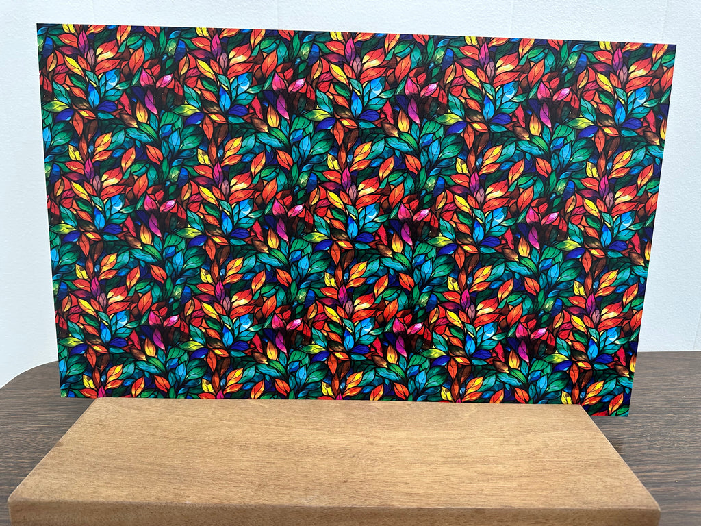 PatternPly® Full Coverage Rainbow Stained Glass Leaves product photo 3