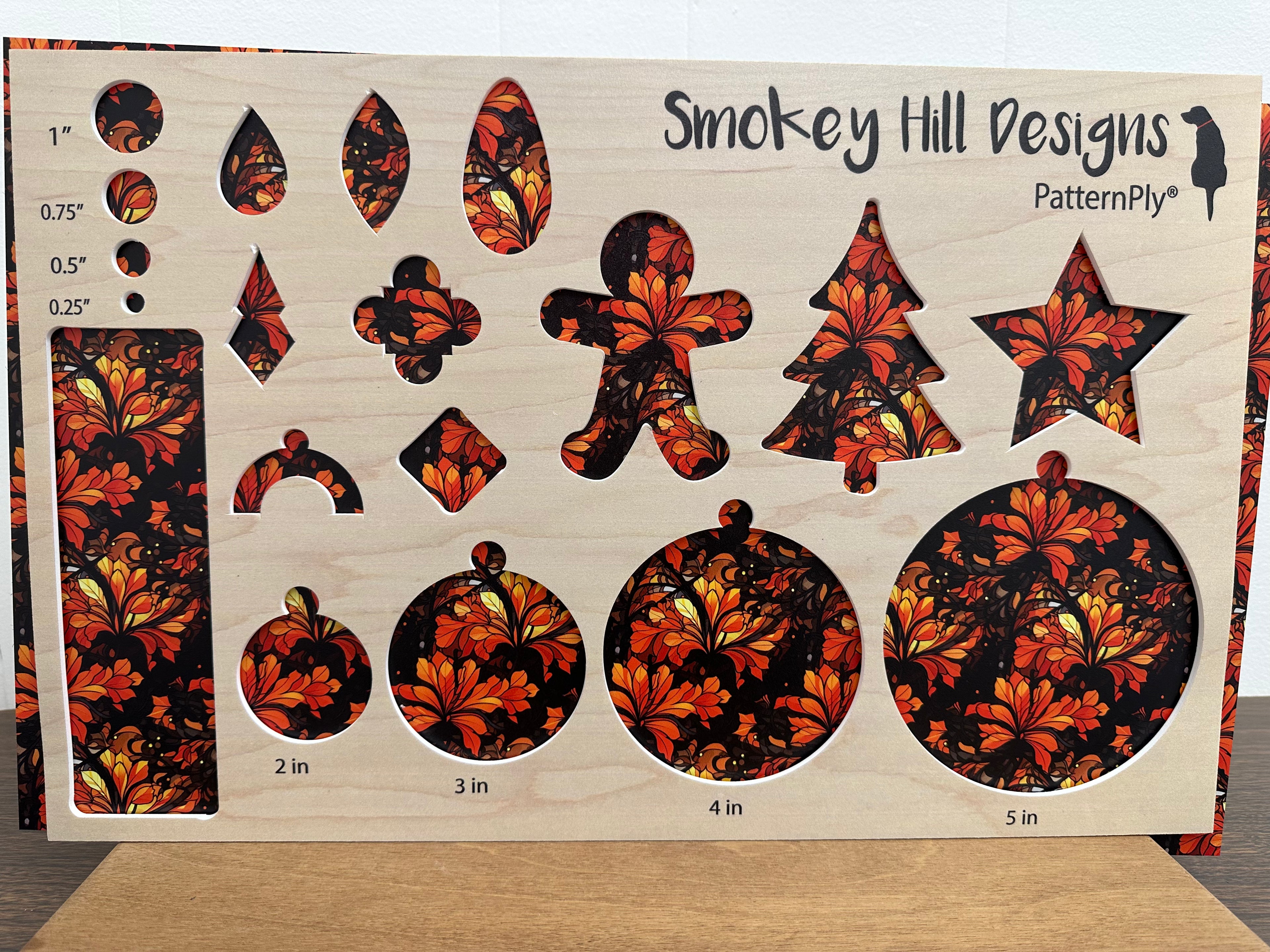 PatternPly® Full Coverage Halloween Stained Glass Floral product photo 2
