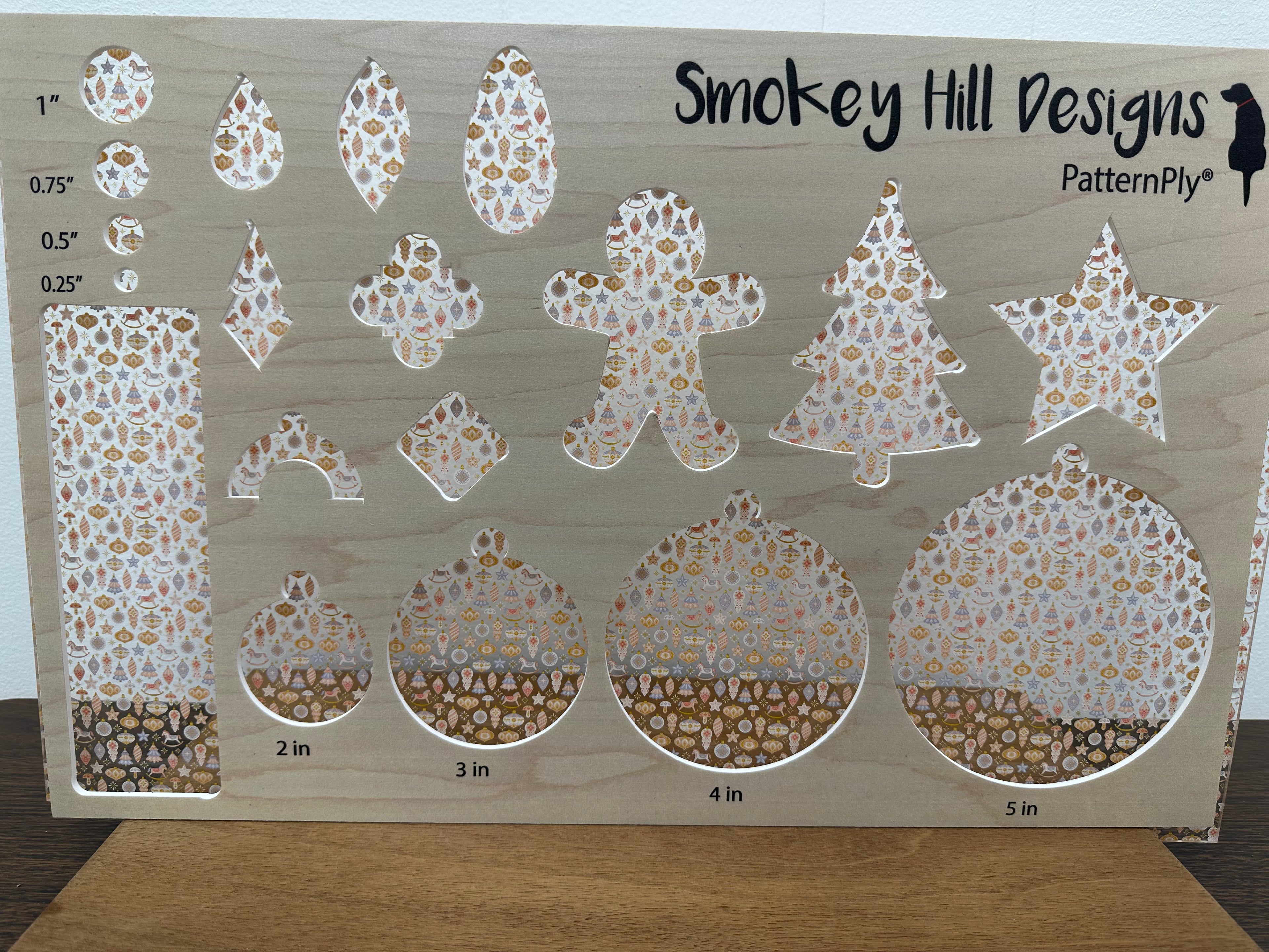 PatternPly® Scattered Pink, Blue, and White Ornaments product photo 2