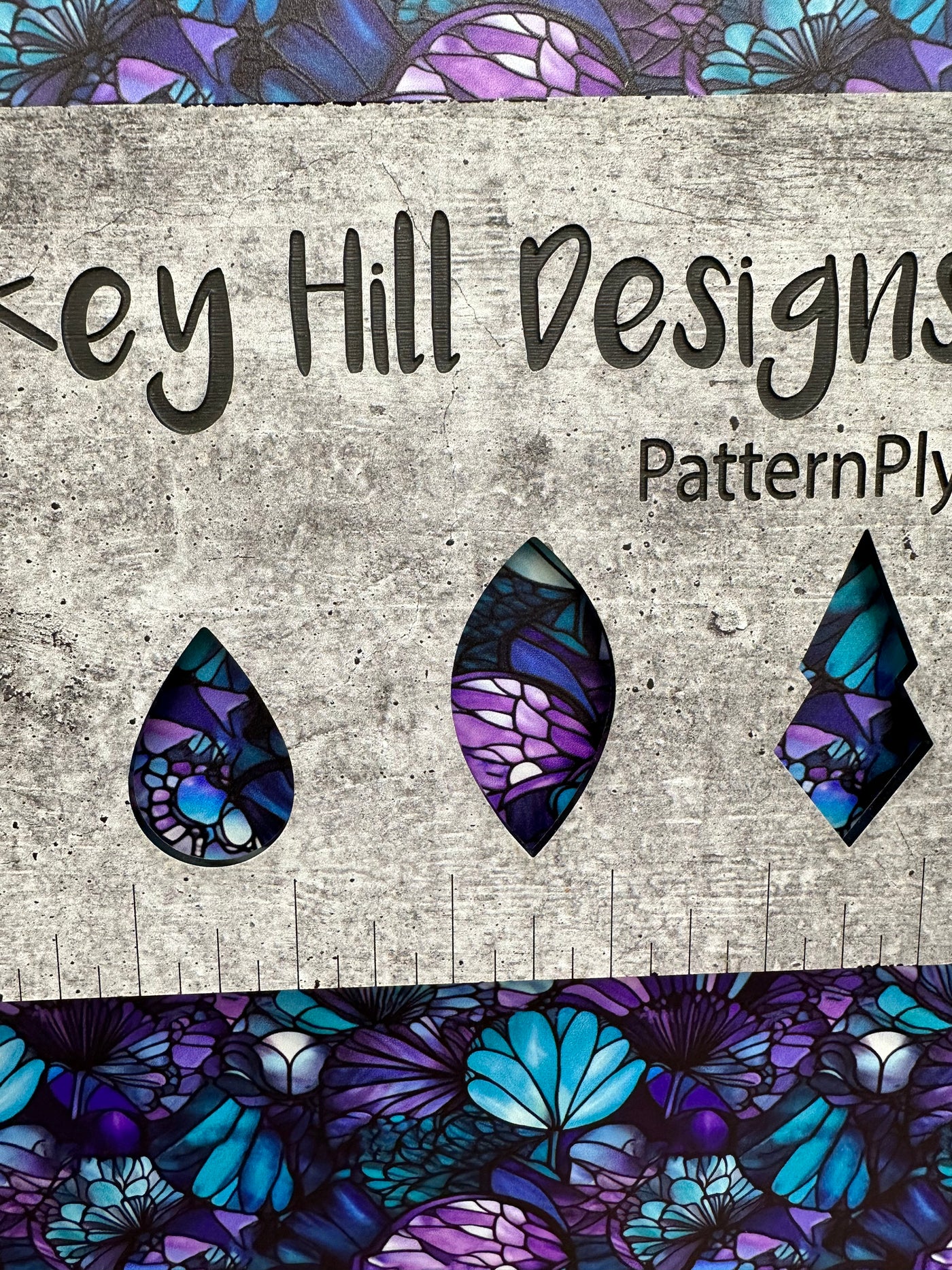 PatternPly® Abstract Mermaid Scales Stained Glass