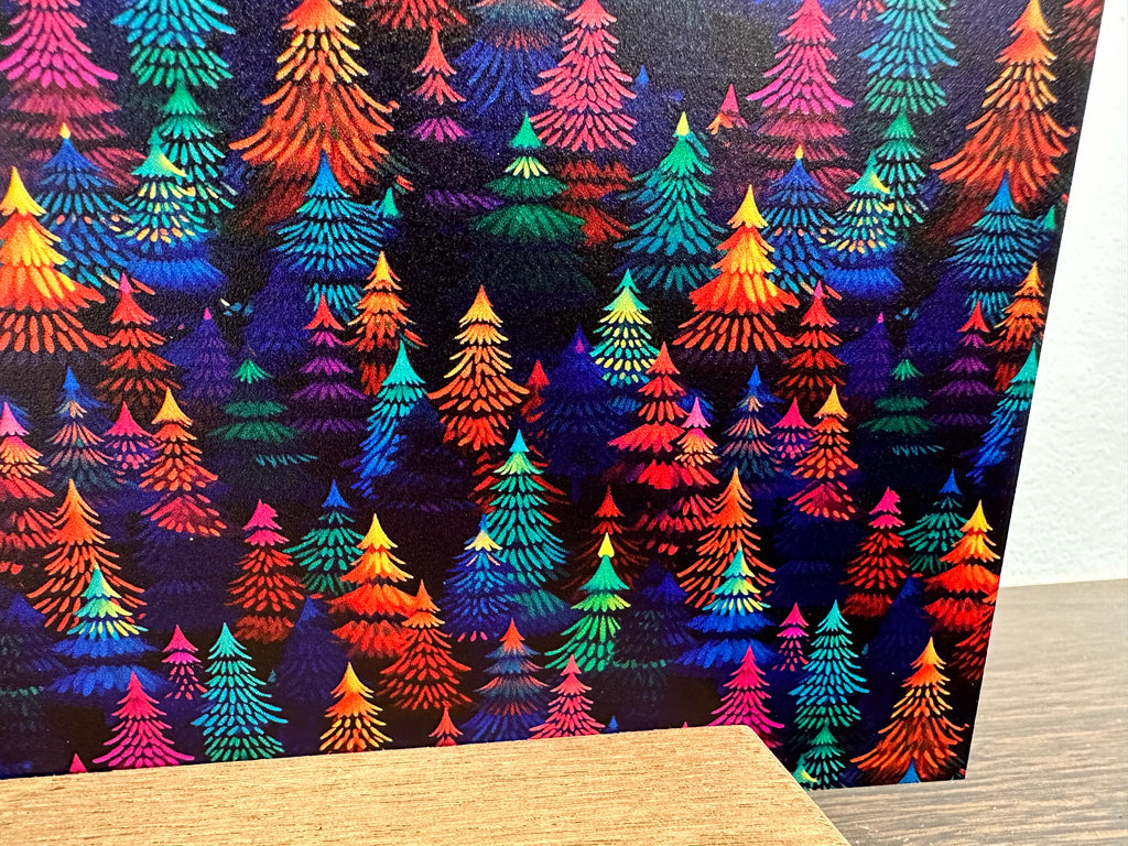 PatternPly® Full Coverage Pointillism Forest sheet showing the pattern