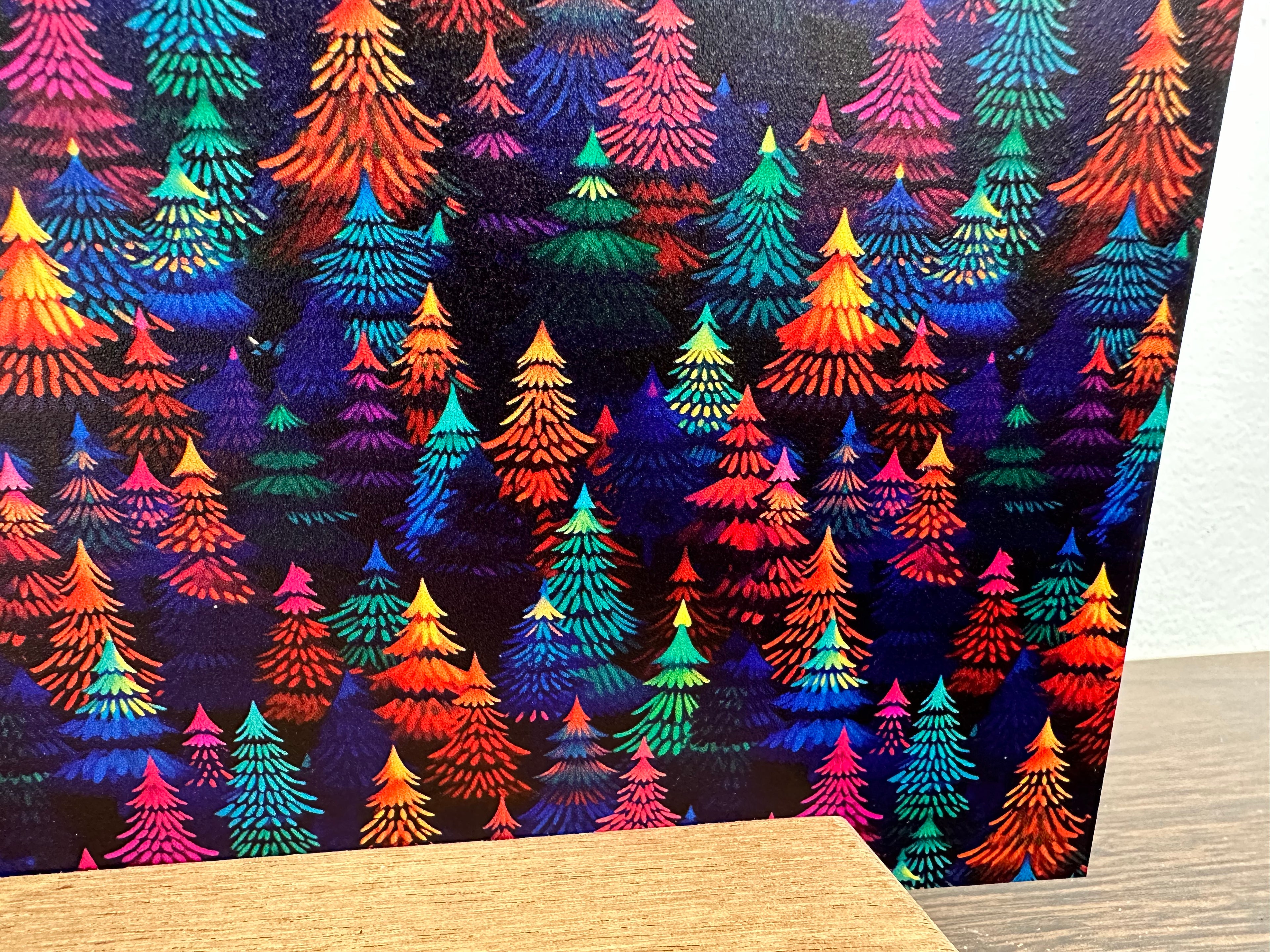 PatternPly® Full Coverage Pointillism Forest sheet showing the pattern