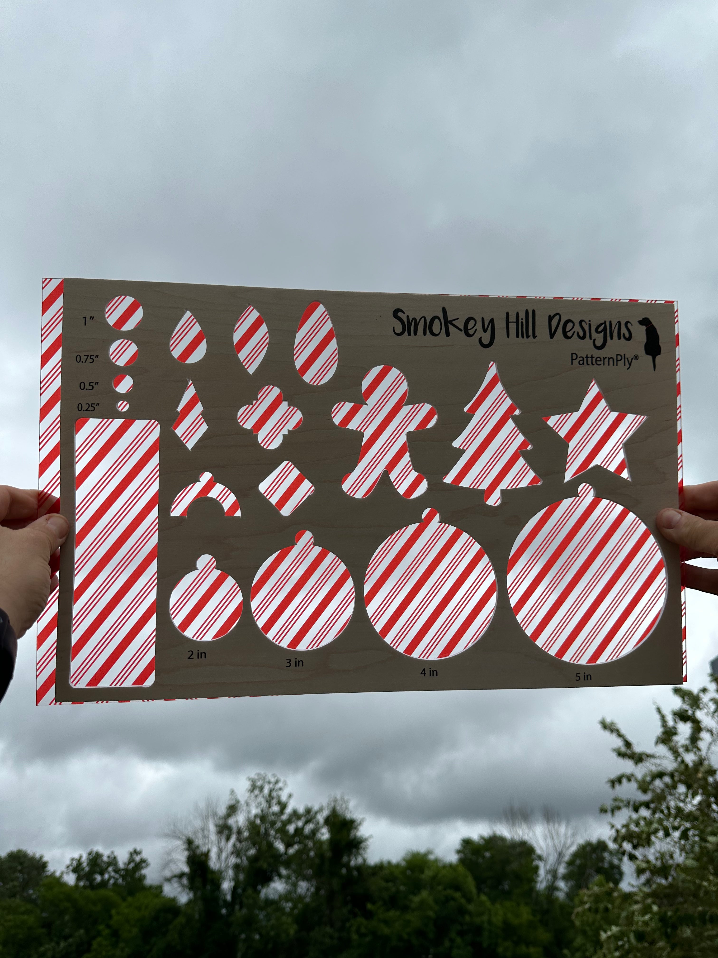 PatternPly® Transparent Red Candy Cane product photo 2