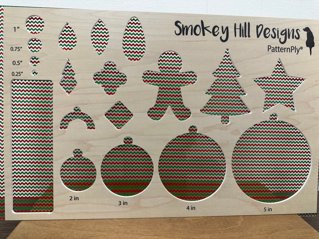 PatternPly® Scattered Micro Red and Green Chevron product photo 2