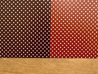 PatternPly® Full Coverage Fall Polka Dot Duo sheet showing the pattern