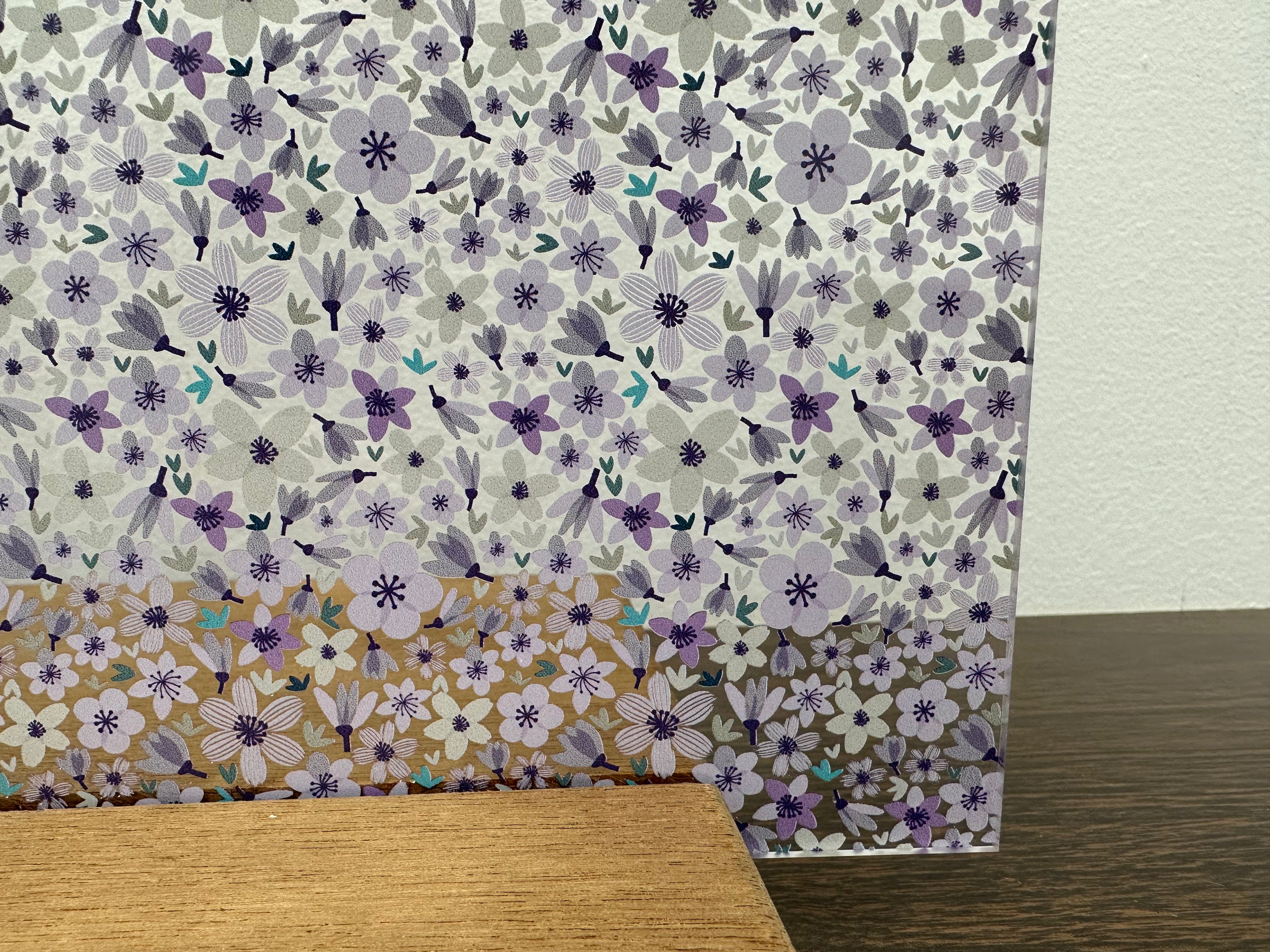 PatternPly® Scattered Micro Purple Floral sheet showing the pattern