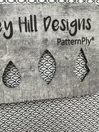 PatternPly® Full Coverage Black and White Jesus Fish product photo 2