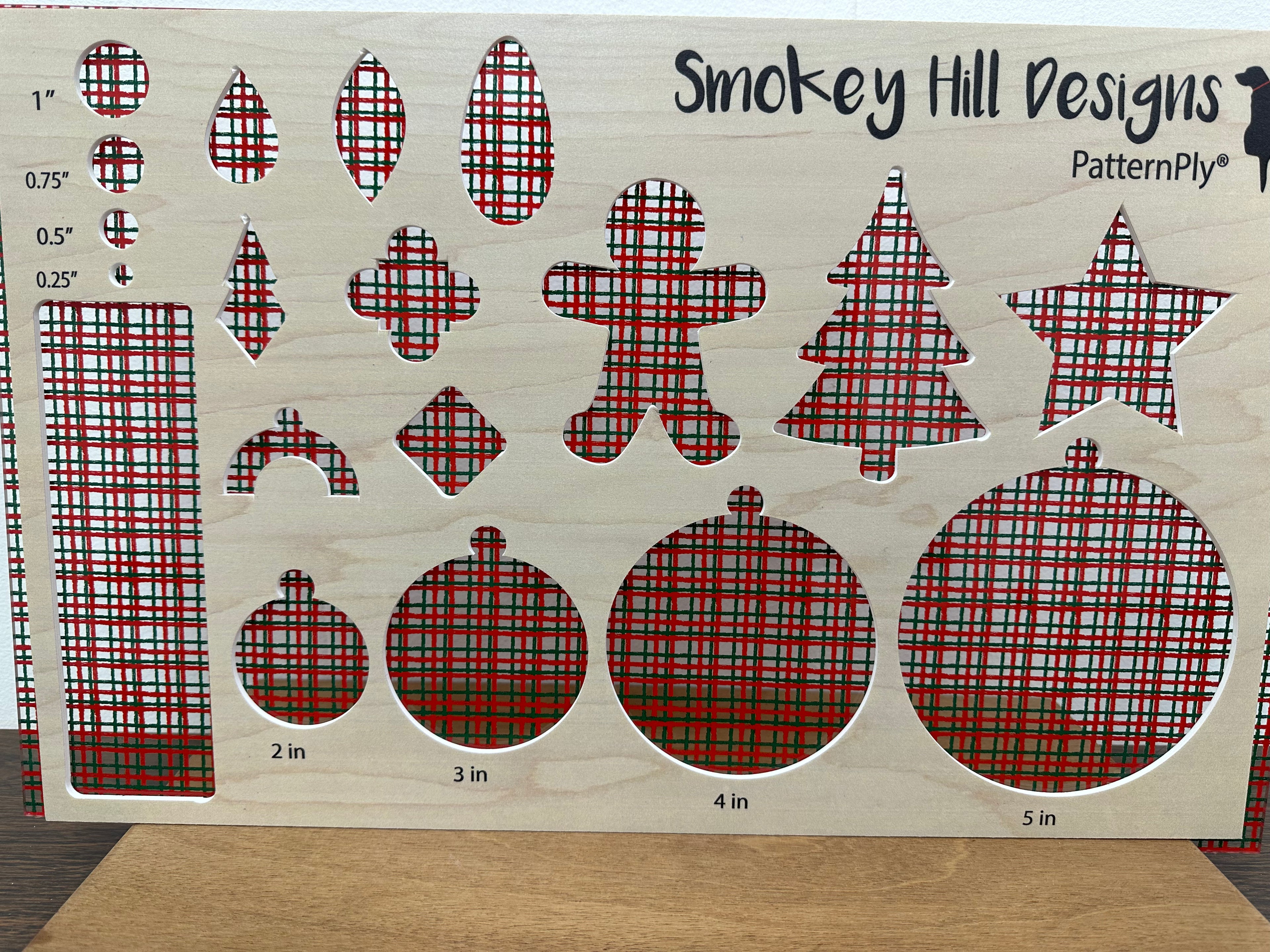 PatternPly® Scattered Red and Green Plaid product photo 2