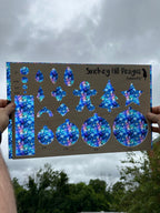 PatternPly® Transparent Micro Galaxy Snowflakes product photo 2