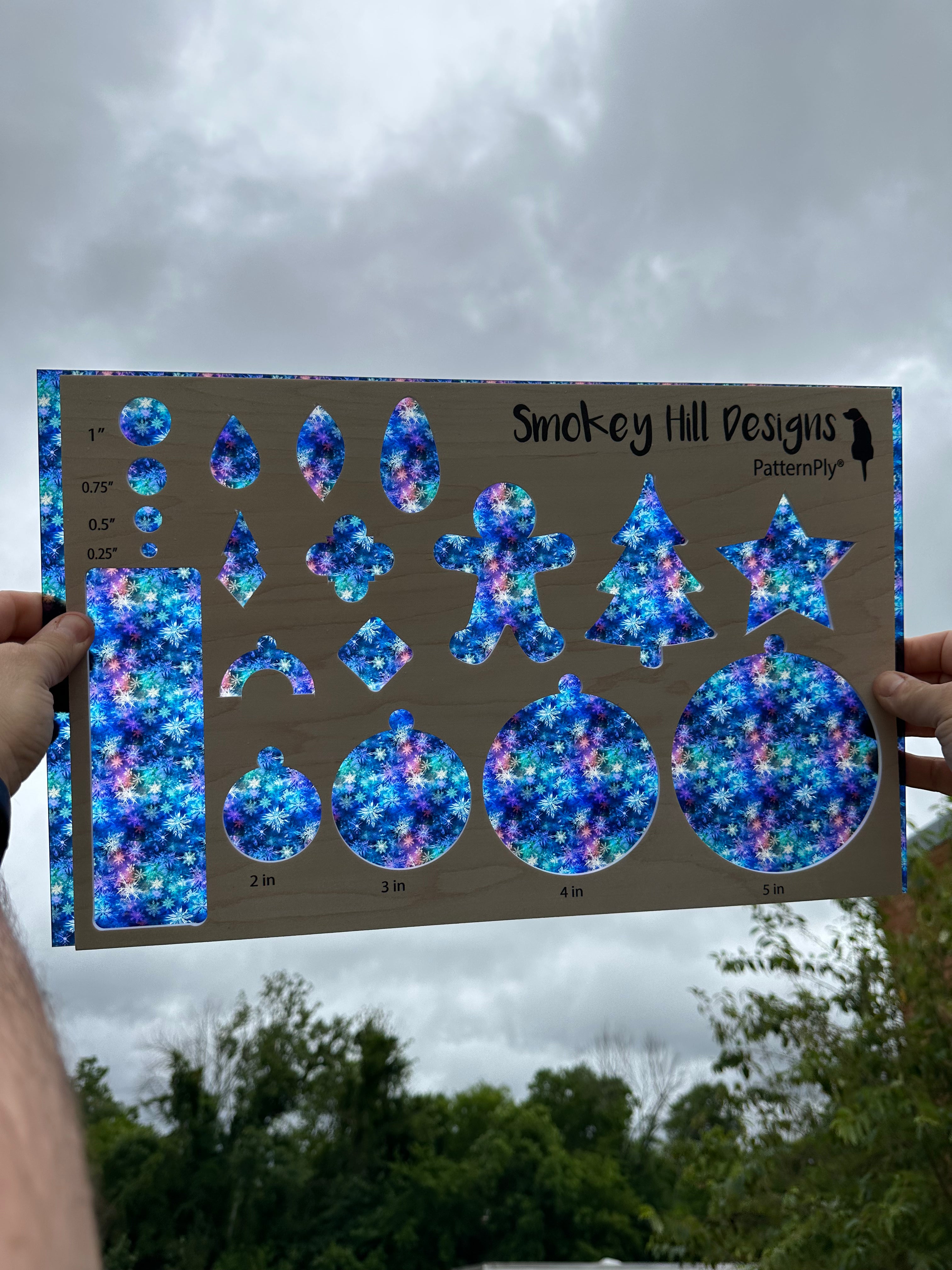 PatternPly® Transparent Micro Galaxy Snowflakes product photo 2