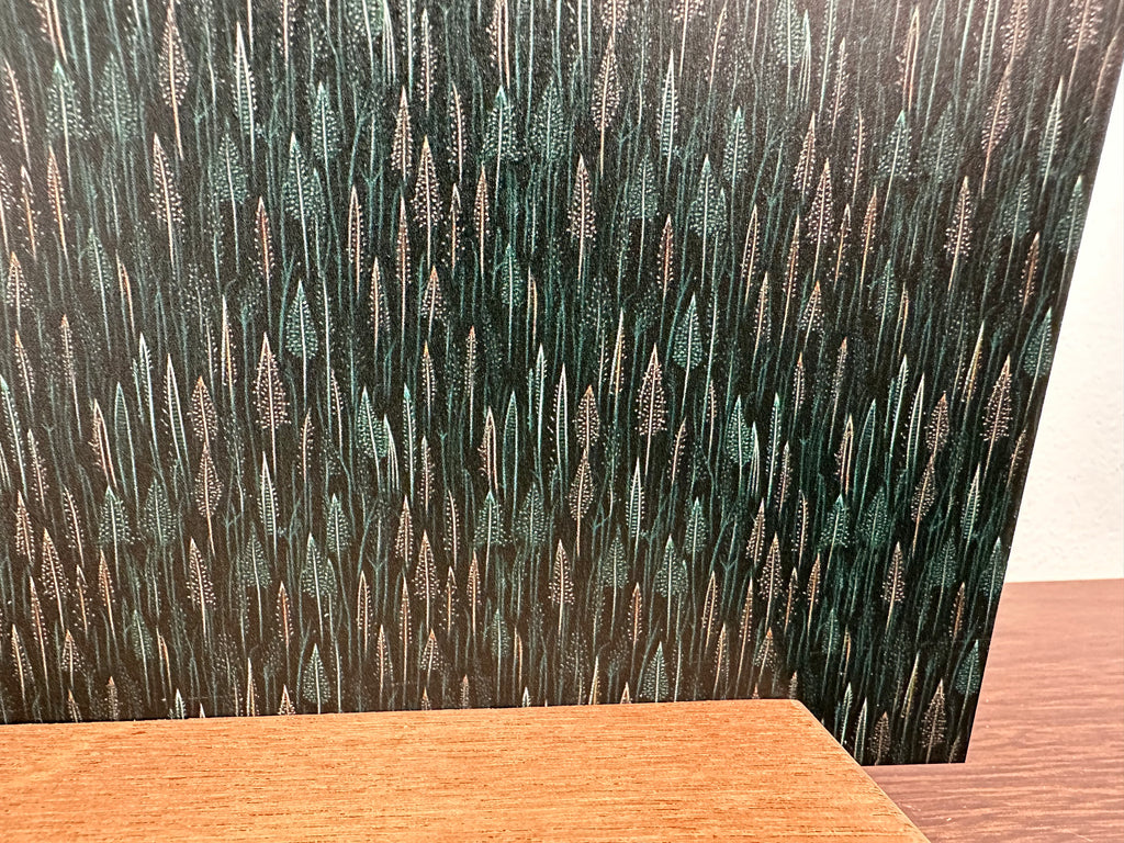 PatternPly® Full Coverage Green Spindle Trees sheet showing the pattern